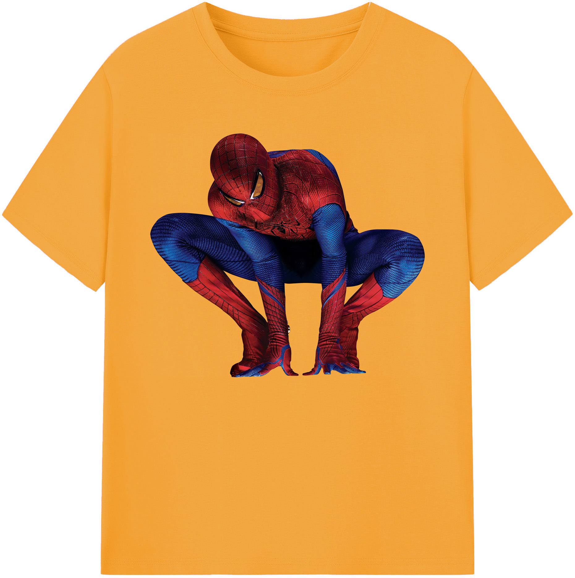 （画像用） Spider Man スパイダーマン 綿100％ メンズ半袖Tシャツ｜肌触りやわらか＆通気性