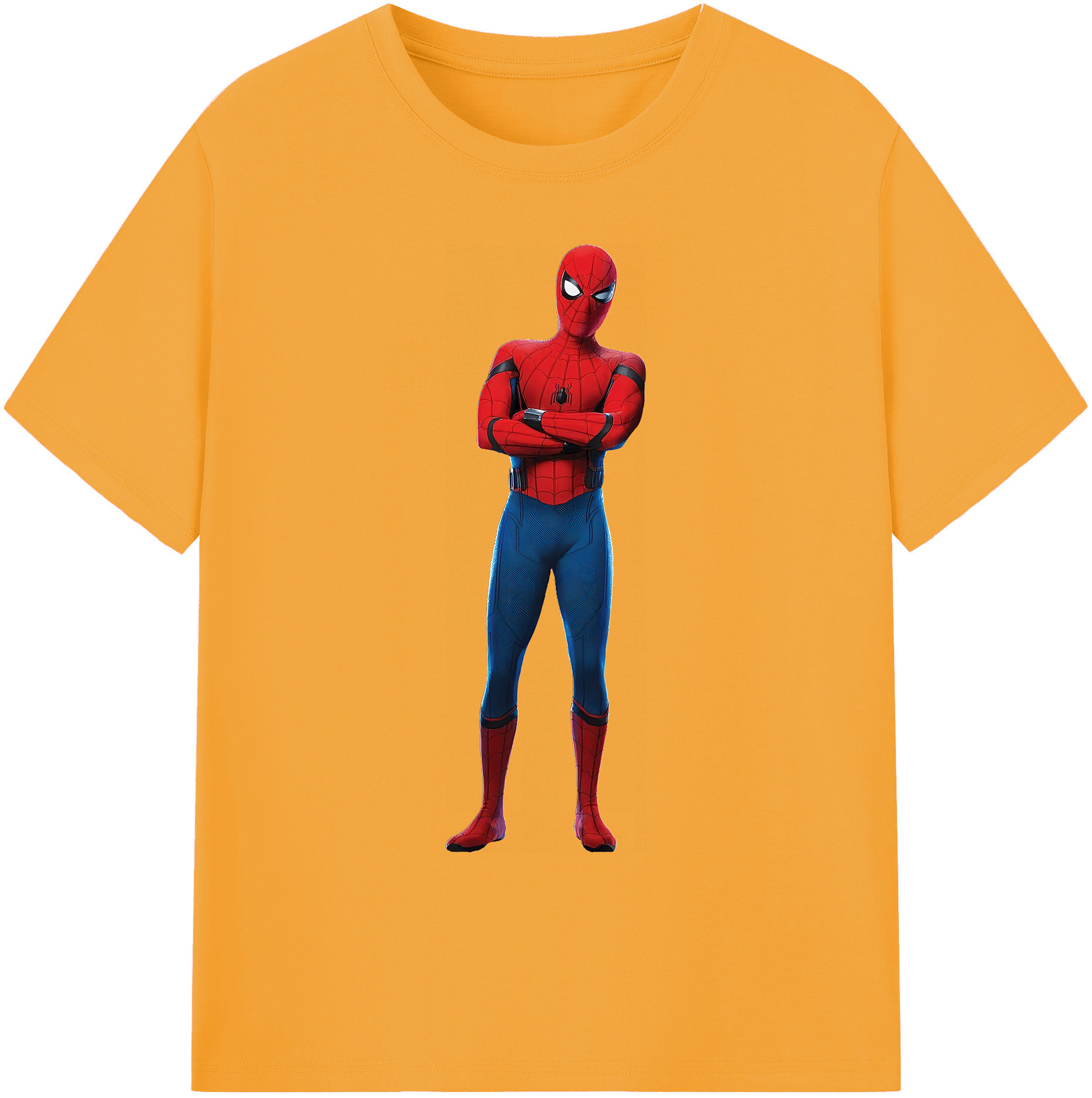 （画像用） Spider Man スパイダーマン 綿100％ メンズ半袖Tシャツ｜肌触りやわらか＆通気性