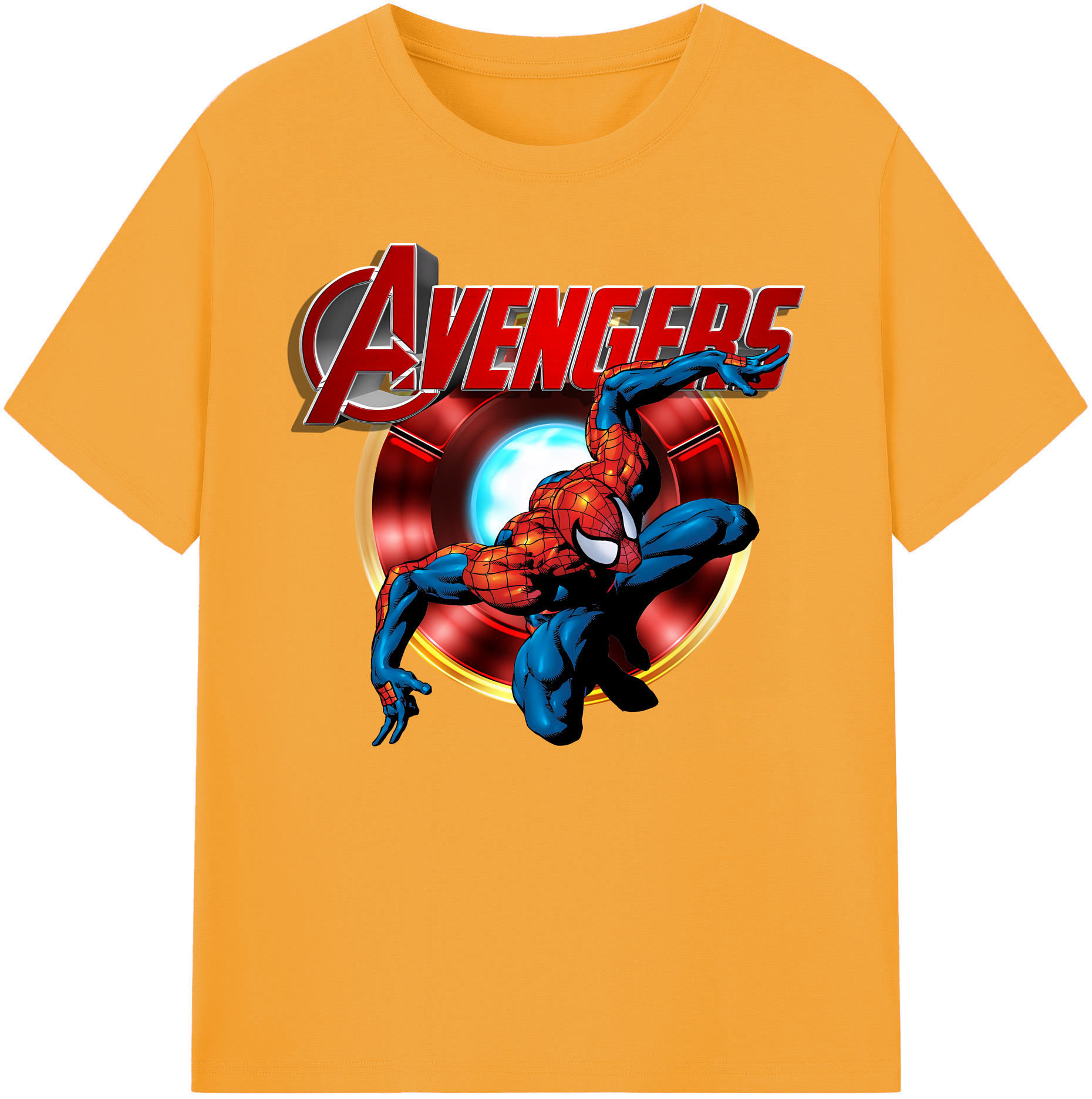 （画像用） Spider Man スパイダーマン 綿100％ メンズ半袖Tシャツ｜肌触りやわらか＆通気性