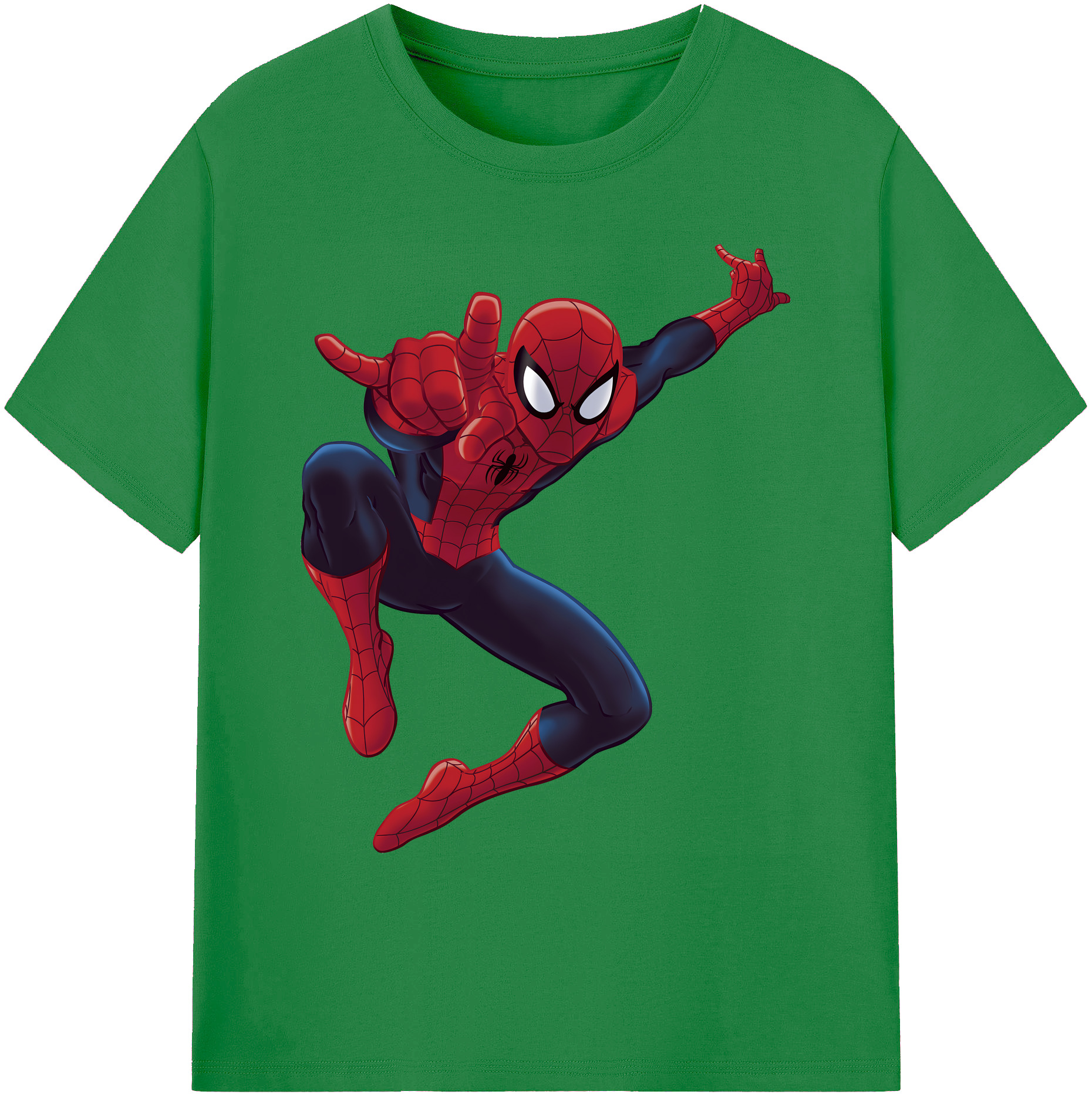 （画像用） Spider Man スパイダーマン 綿100％ メンズ半袖Tシャツ｜肌触りやわらか＆通気性