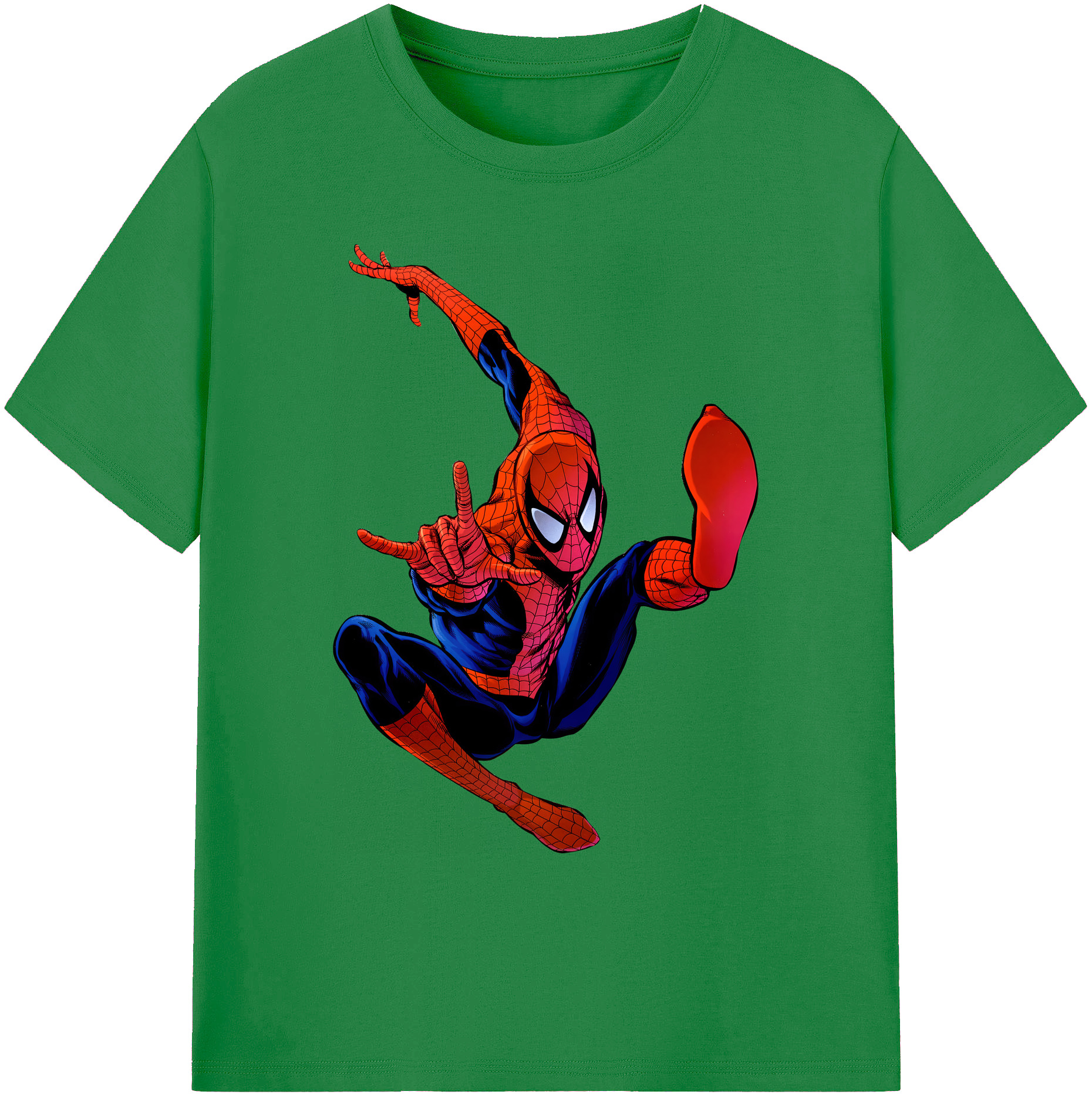 （画像用） Spider Man スパイダーマン 綿100％ メンズ半袖Tシャツ｜肌触りやわらか＆通気性