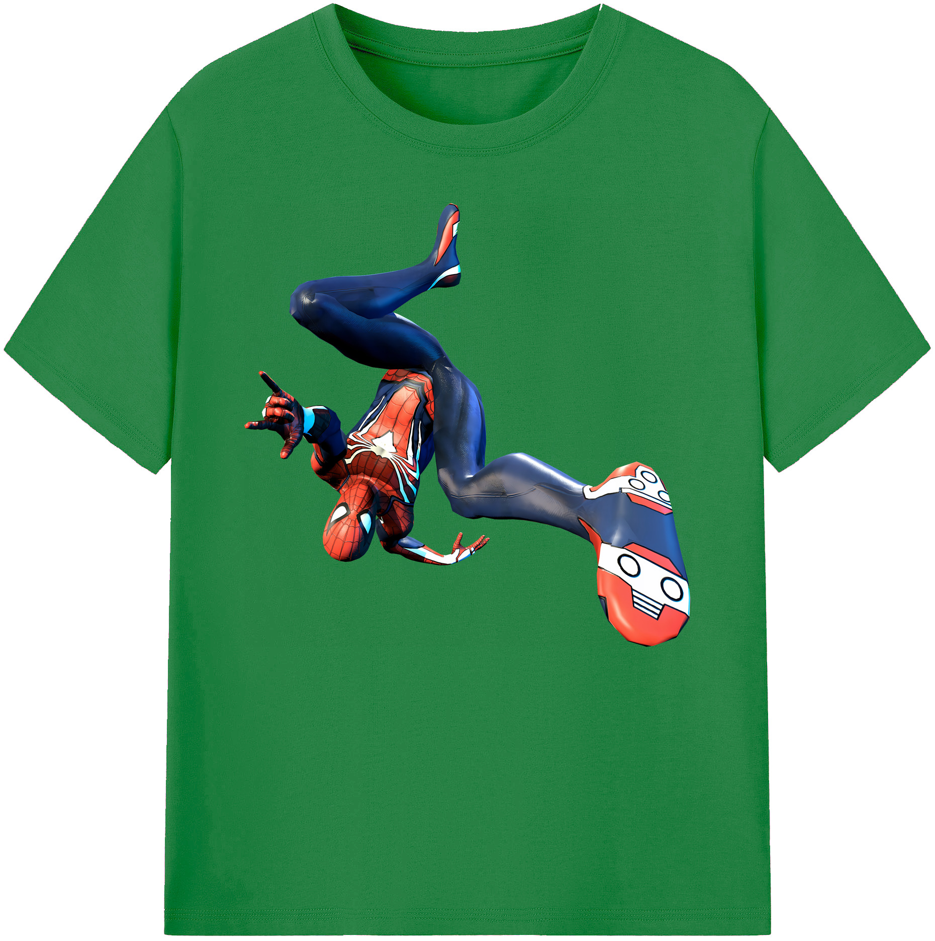 （画像用） Spider Man スパイダーマン 綿100％ メンズ半袖Tシャツ｜肌触りやわらか＆通気性
