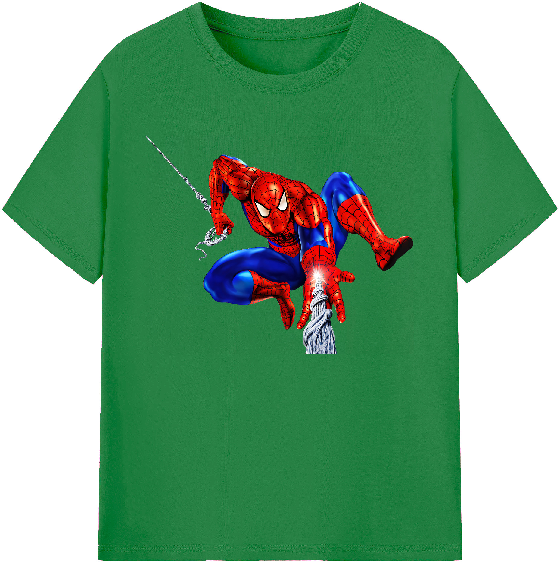 （画像用） Spider Man スパイダーマン 綿100％ メンズ半袖Tシャツ｜肌触りやわらか＆通気性