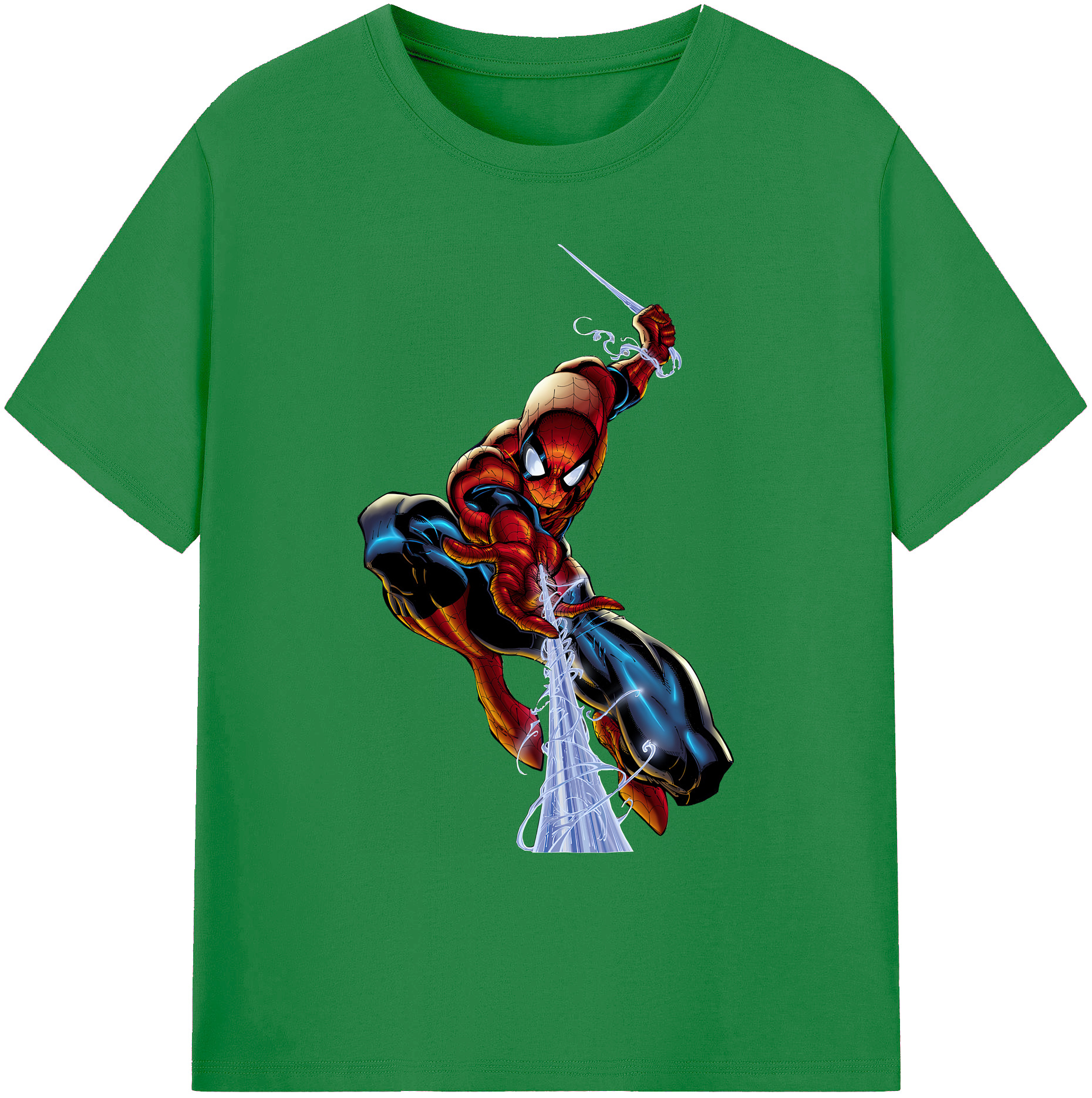 （画像用） Spider Man スパイダーマン 綿100％ メンズ半袖Tシャツ｜肌触りやわらか＆通気性