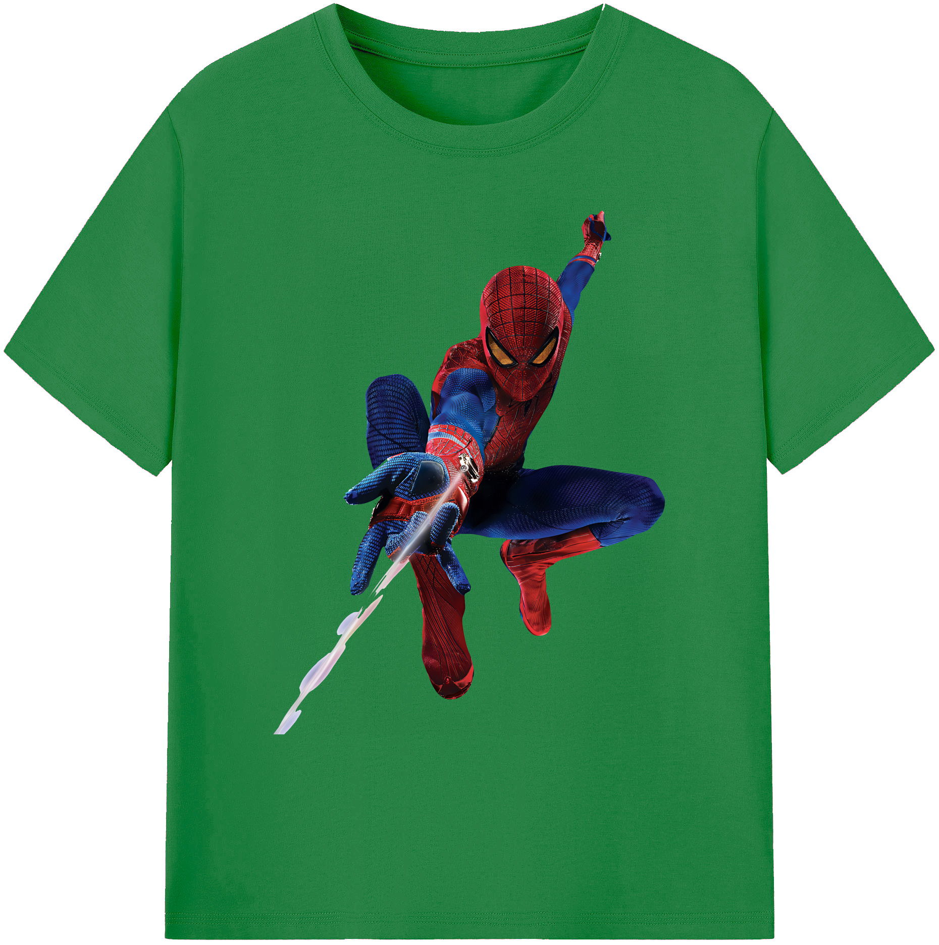 （画像用） Spider Man スパイダーマン 綿100％ メンズ半袖Tシャツ｜肌触りやわらか＆通気性
