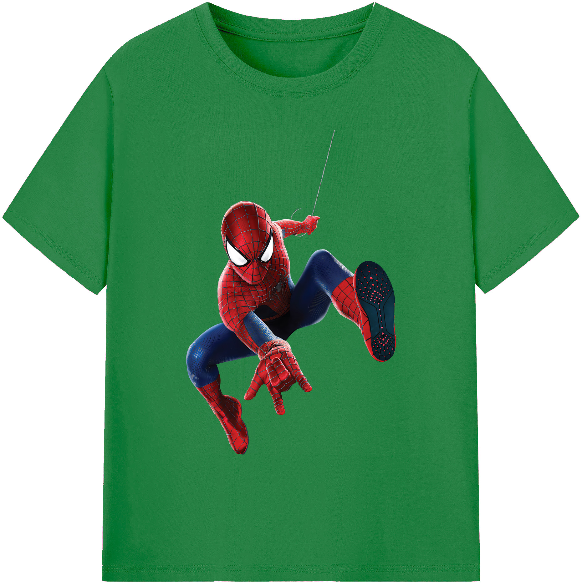 （画像用） Spider Man スパイダーマン 綿100％ メンズ半袖Tシャツ｜肌触りやわらか＆通気性