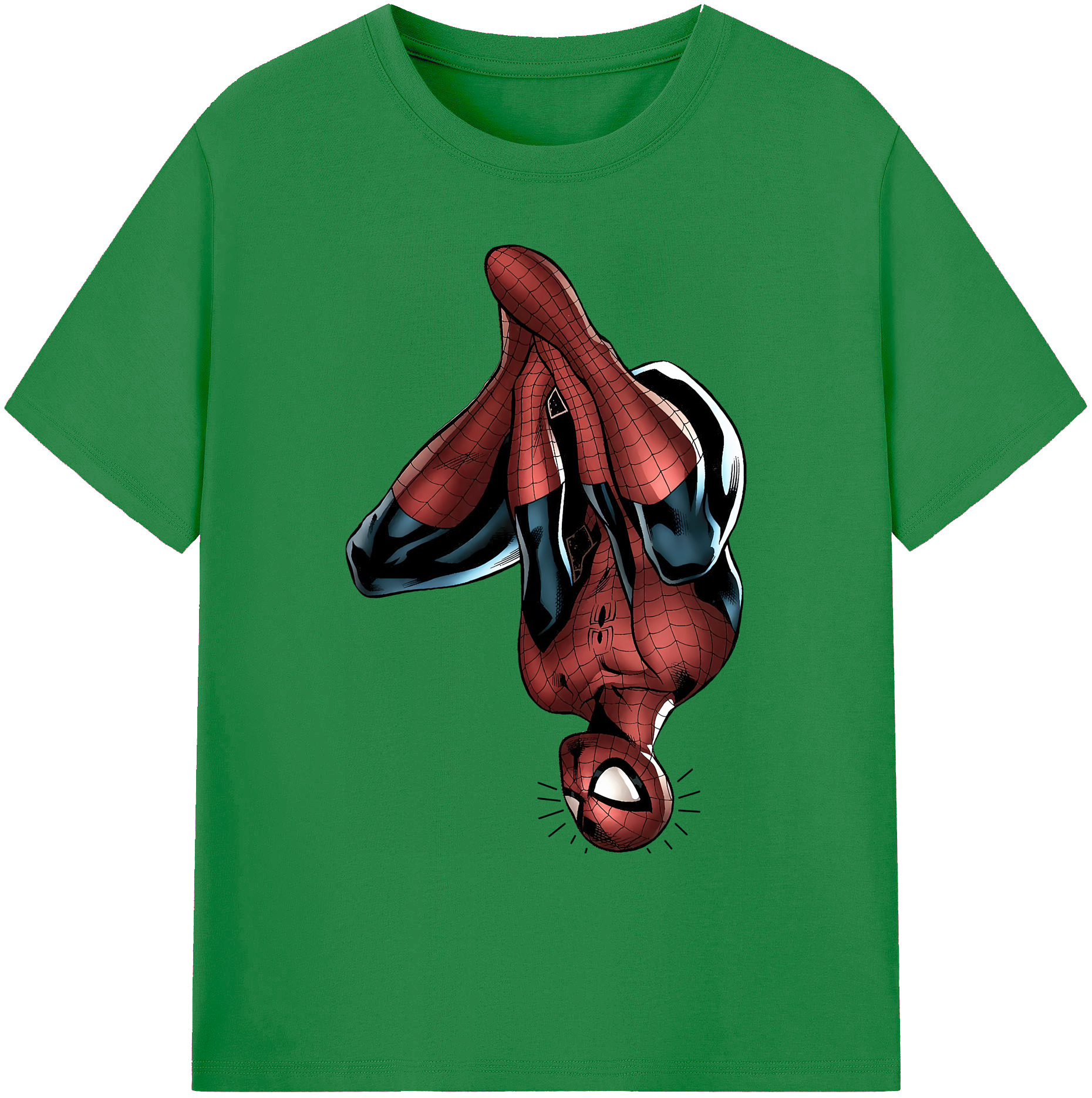 （画像用） Spider Man スパイダーマン 綿100％ メンズ半袖Tシャツ｜肌触りやわらか＆通気性