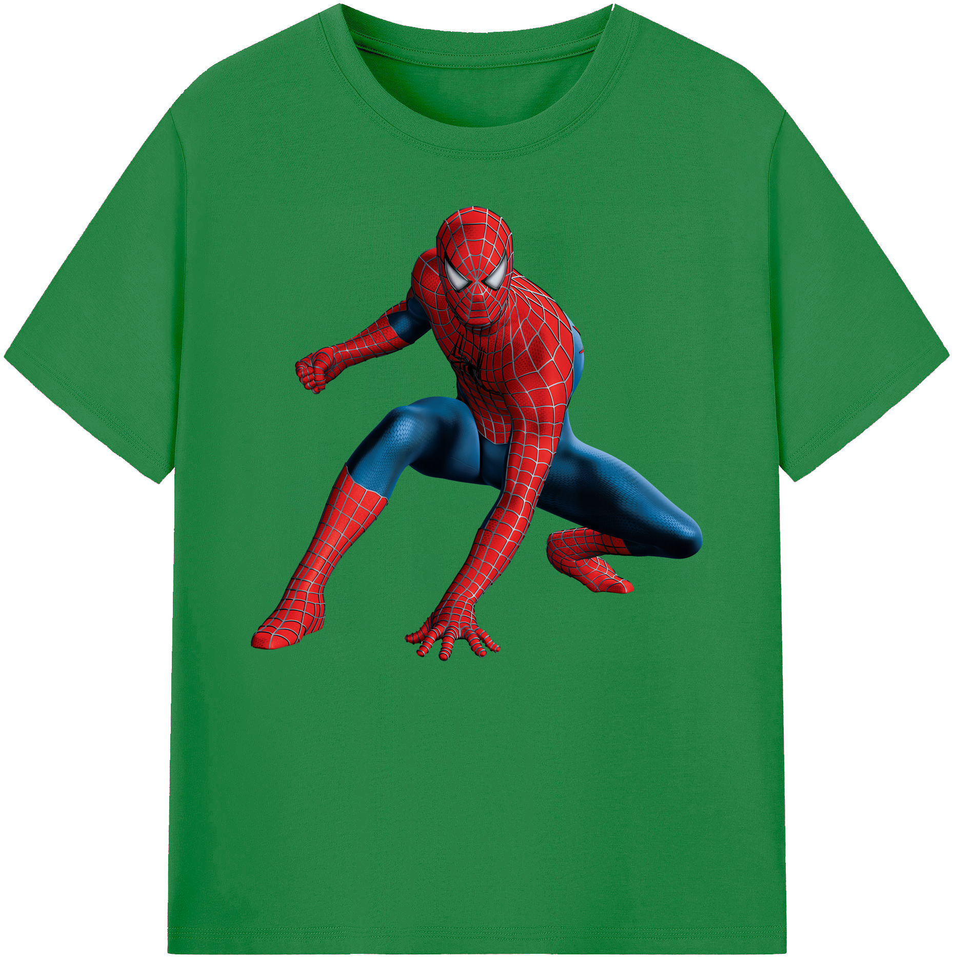 （画像用） Spider Man スパイダーマン 綿100％ メンズ半袖Tシャツ｜肌触りやわらか＆通気性