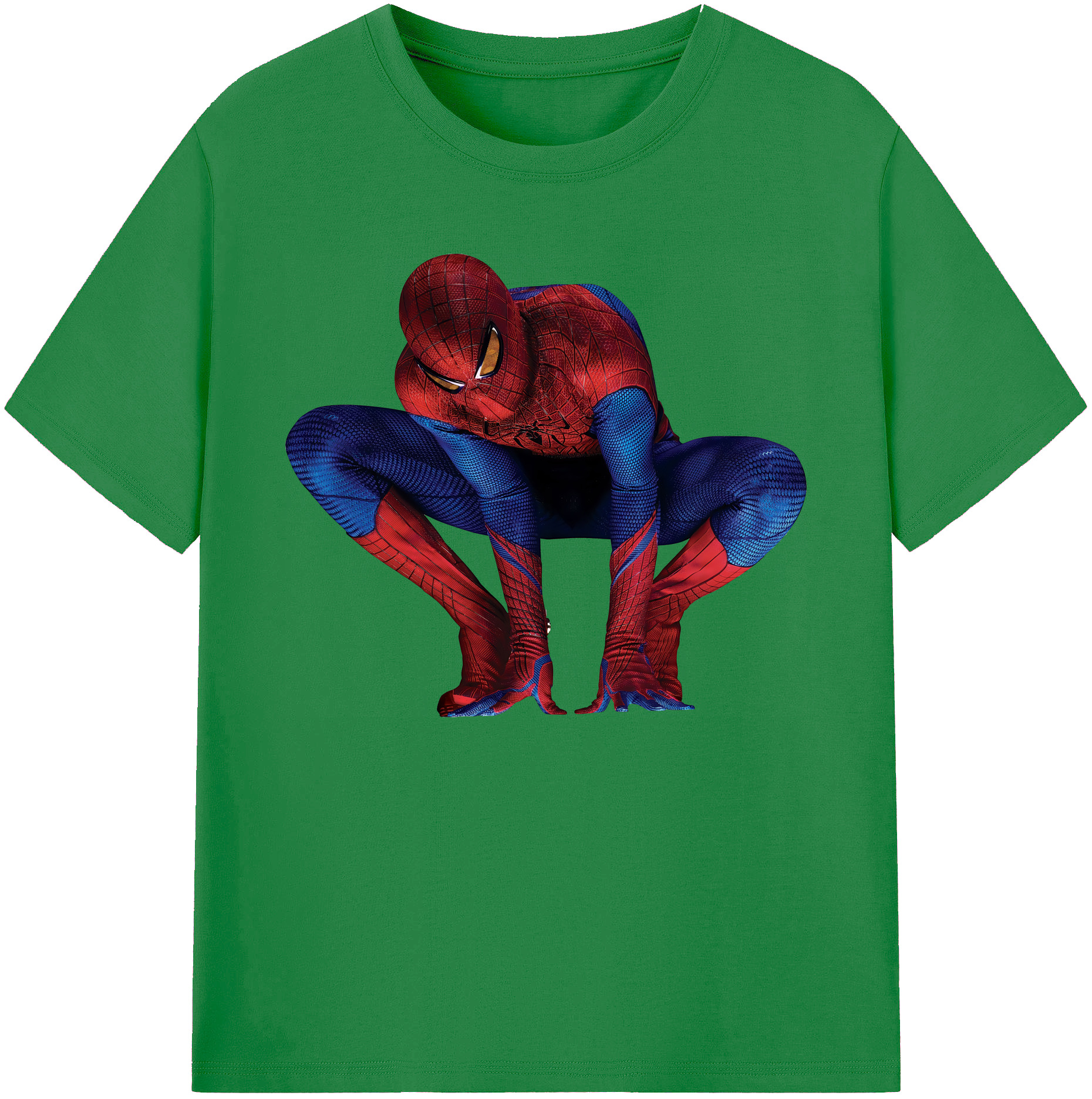 （画像用） Spider Man スパイダーマン 綿100％ メンズ半袖Tシャツ｜肌触りやわらか＆通気性