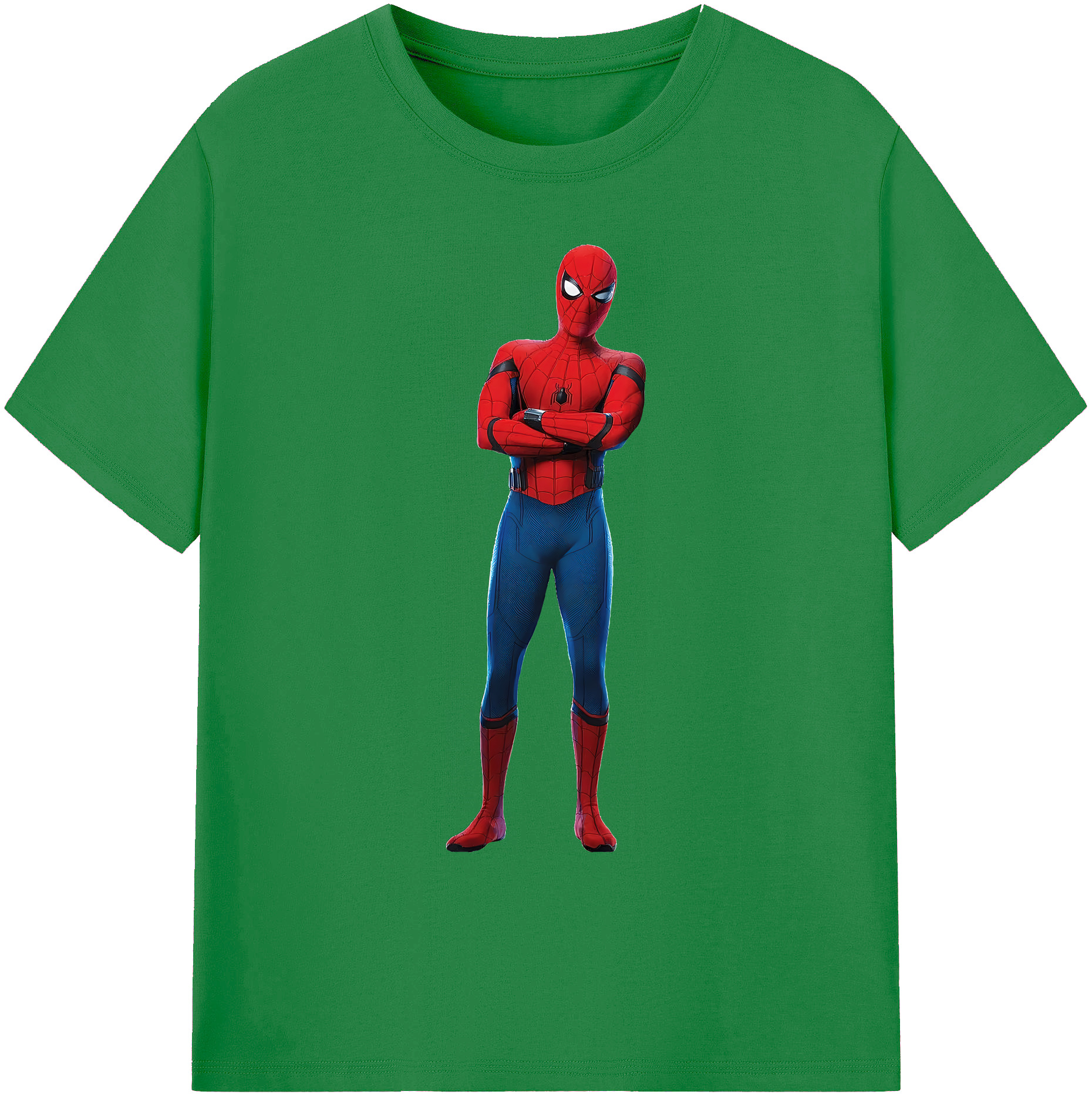 （画像用） Spider Man スパイダーマン 綿100％ メンズ半袖Tシャツ｜肌触りやわらか＆通気性