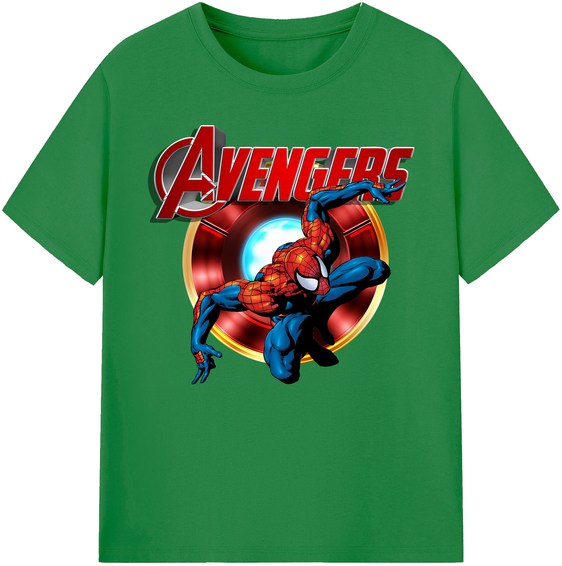 （画像用） Spider Man スパイダーマン 綿100％ メンズ半袖Tシャツ｜肌触りやわらか＆通気性