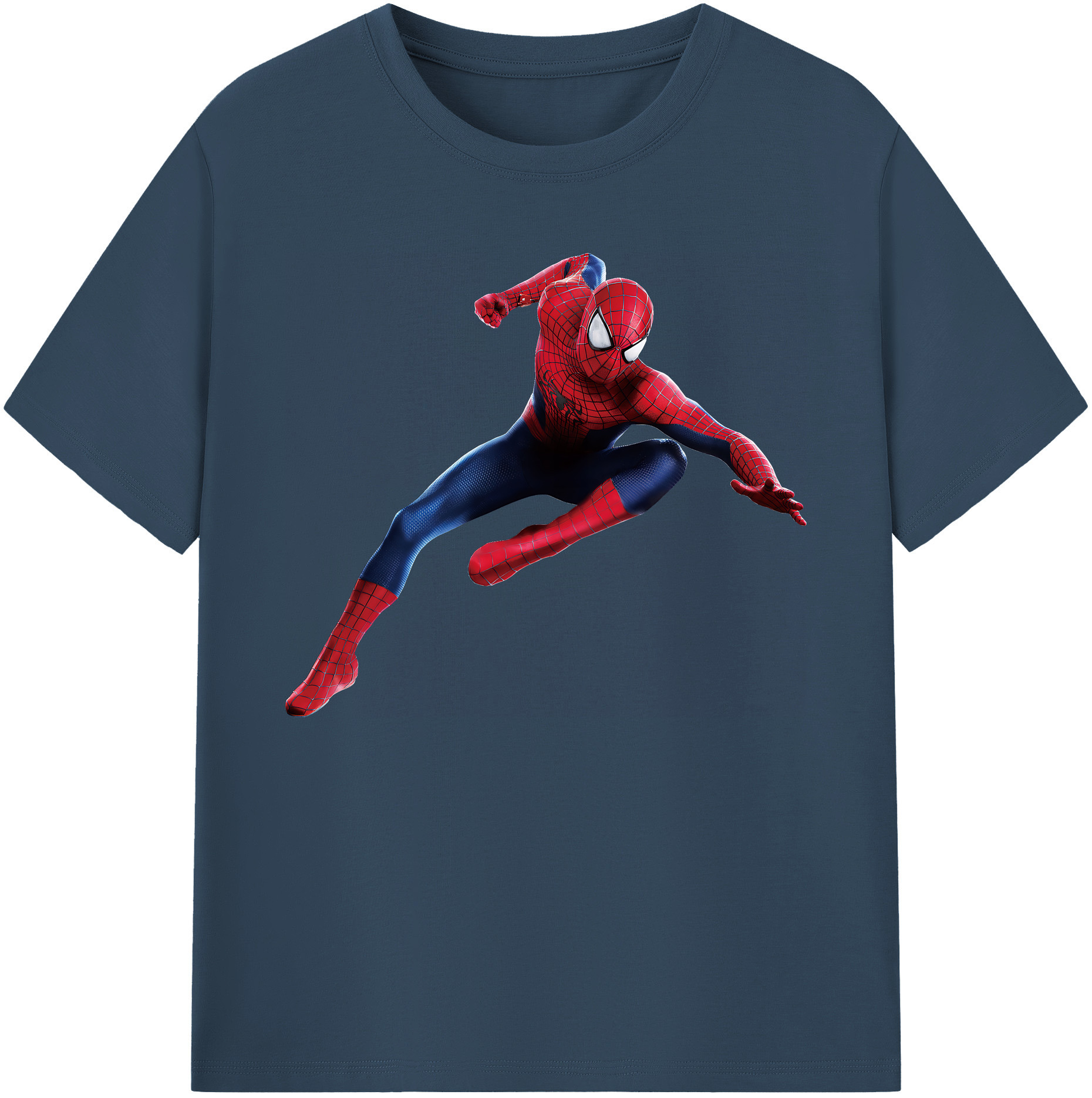 （画像用） Spider Man スパイダーマン 綿100％ メンズ半袖Tシャツ｜肌触りやわらか＆通気性