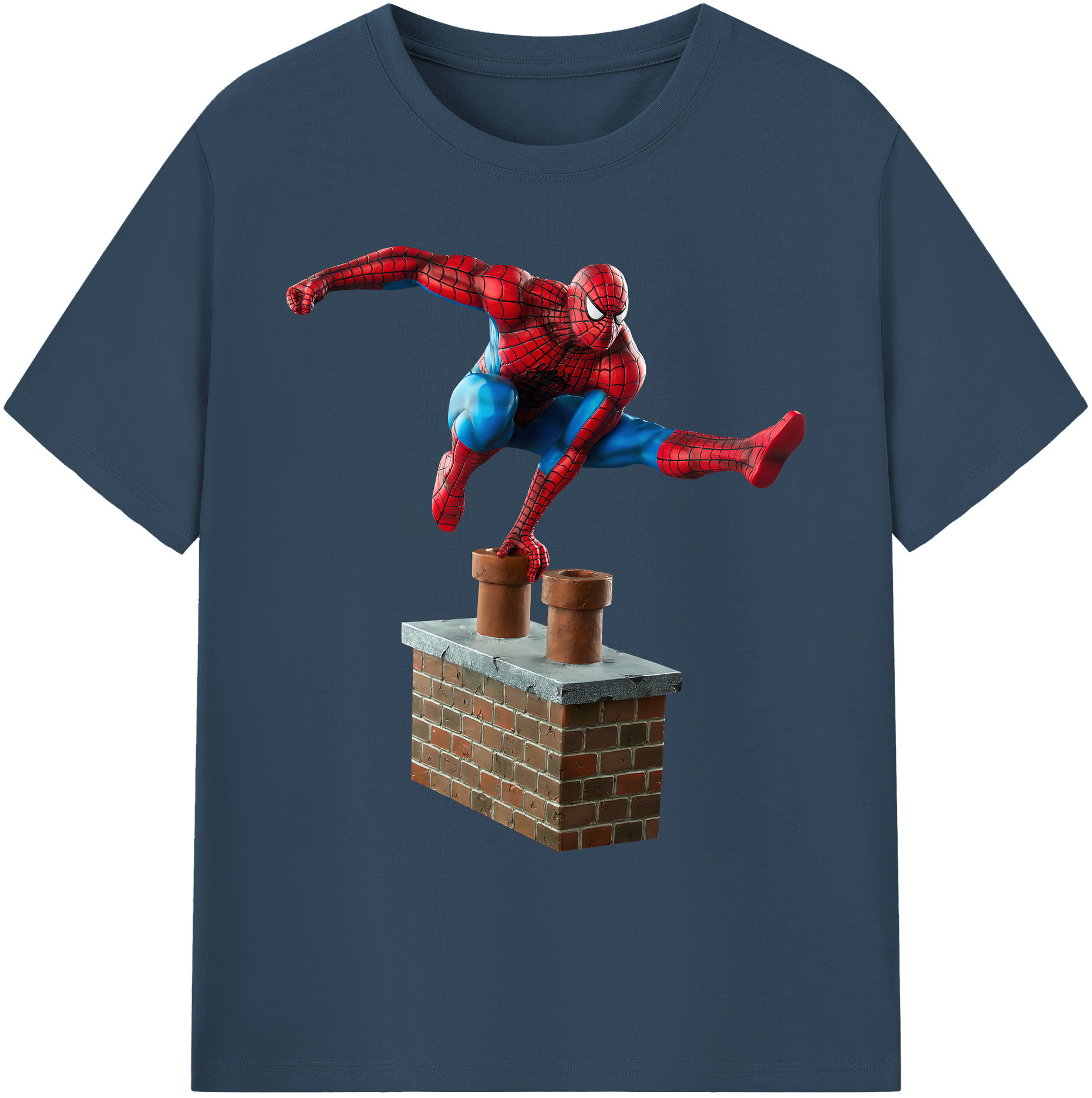 （画像用） Spider Man スパイダーマン 綿100％ メンズ半袖Tシャツ｜肌触りやわらか＆通気性