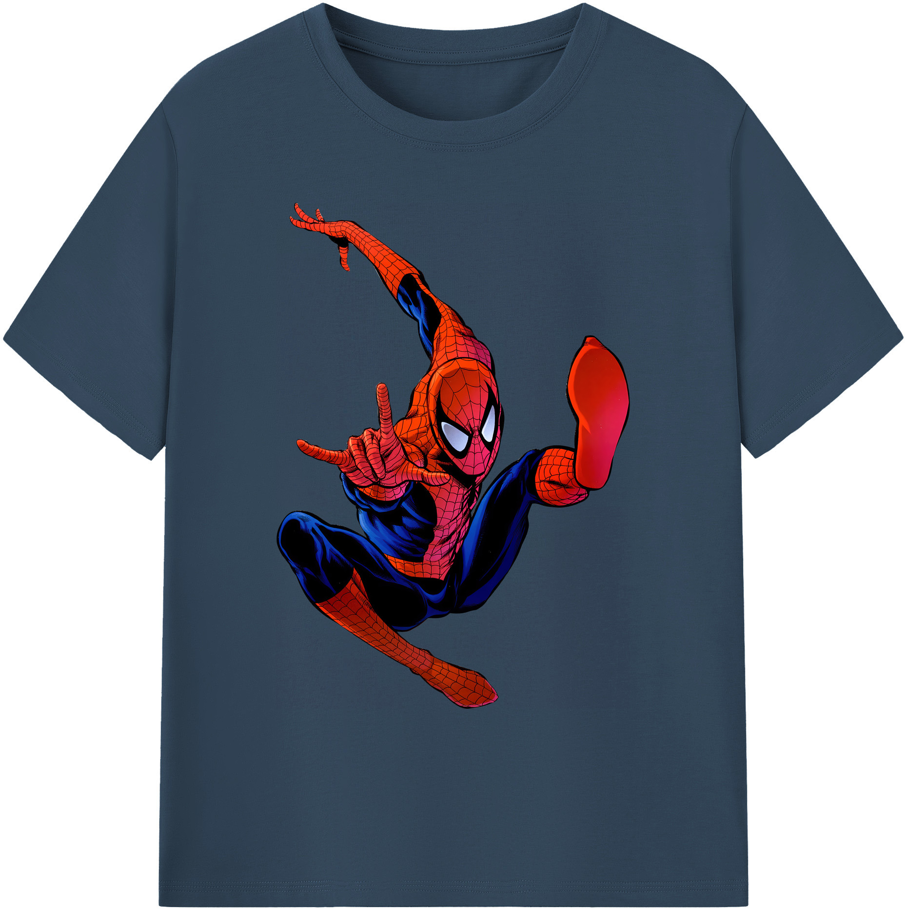 （画像用） Spider Man スパイダーマン 綿100％ メンズ半袖Tシャツ｜肌触りやわらか＆通気性