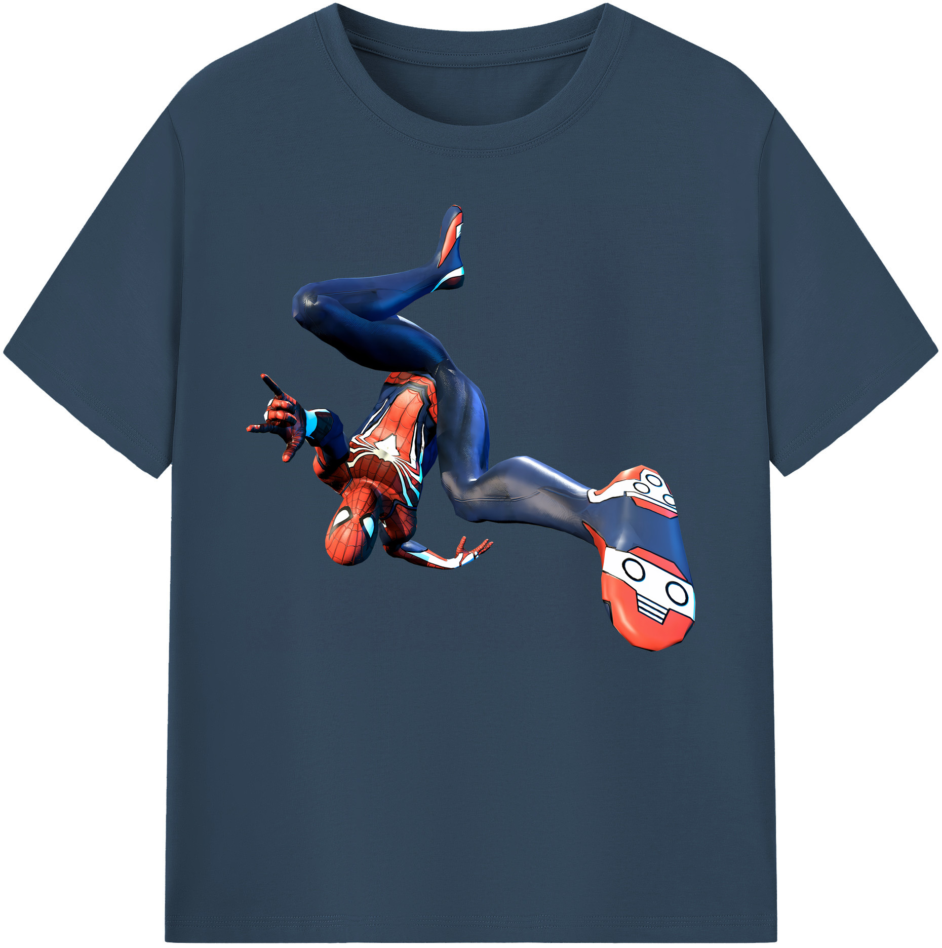 （画像用） Spider Man スパイダーマン 綿100％ メンズ半袖Tシャツ｜肌触りやわらか＆通気性