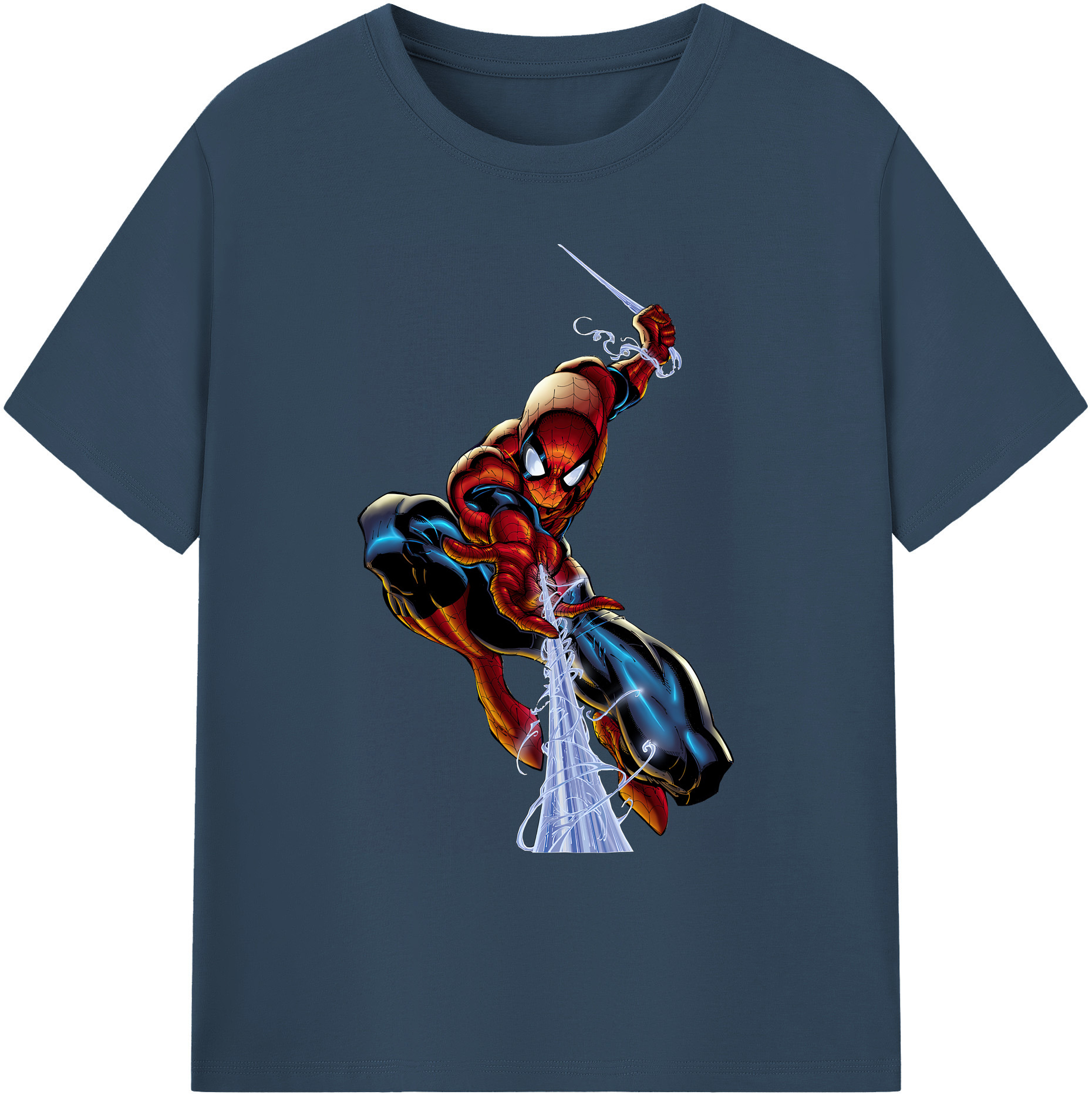 （画像用） Spider Man スパイダーマン 綿100％ メンズ半袖Tシャツ｜肌触りやわらか＆通気性