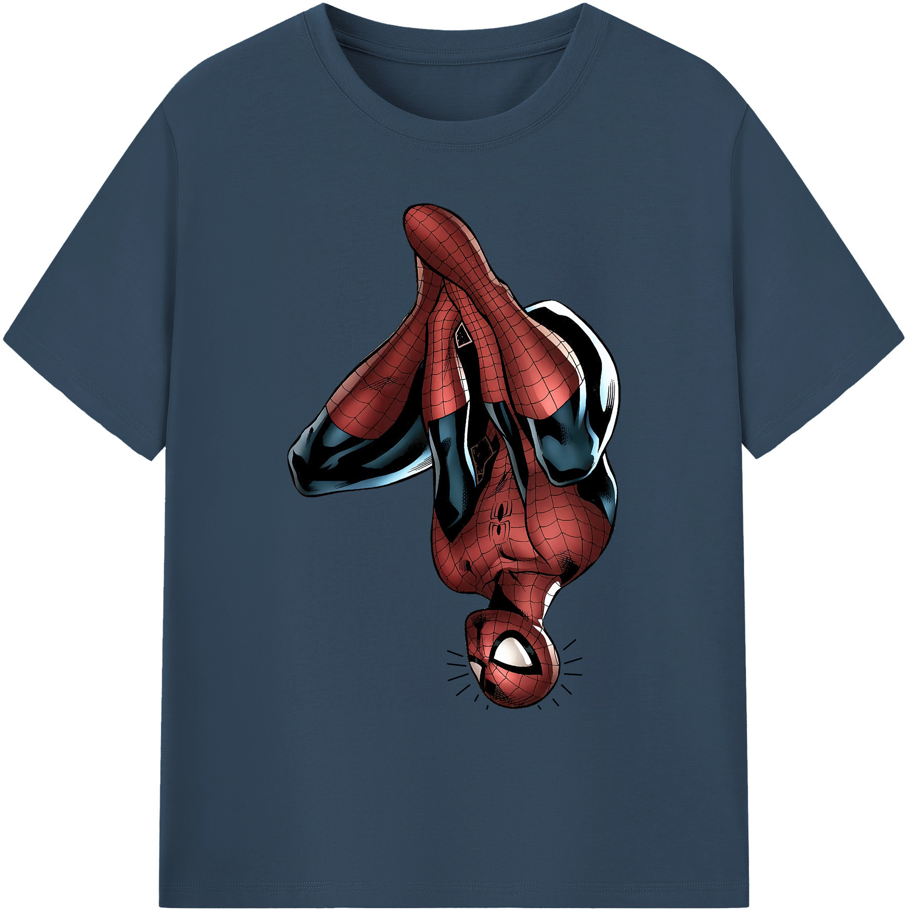 （画像用） Spider Man スパイダーマン 綿100％ メンズ半袖Tシャツ｜肌触りやわらか＆通気性