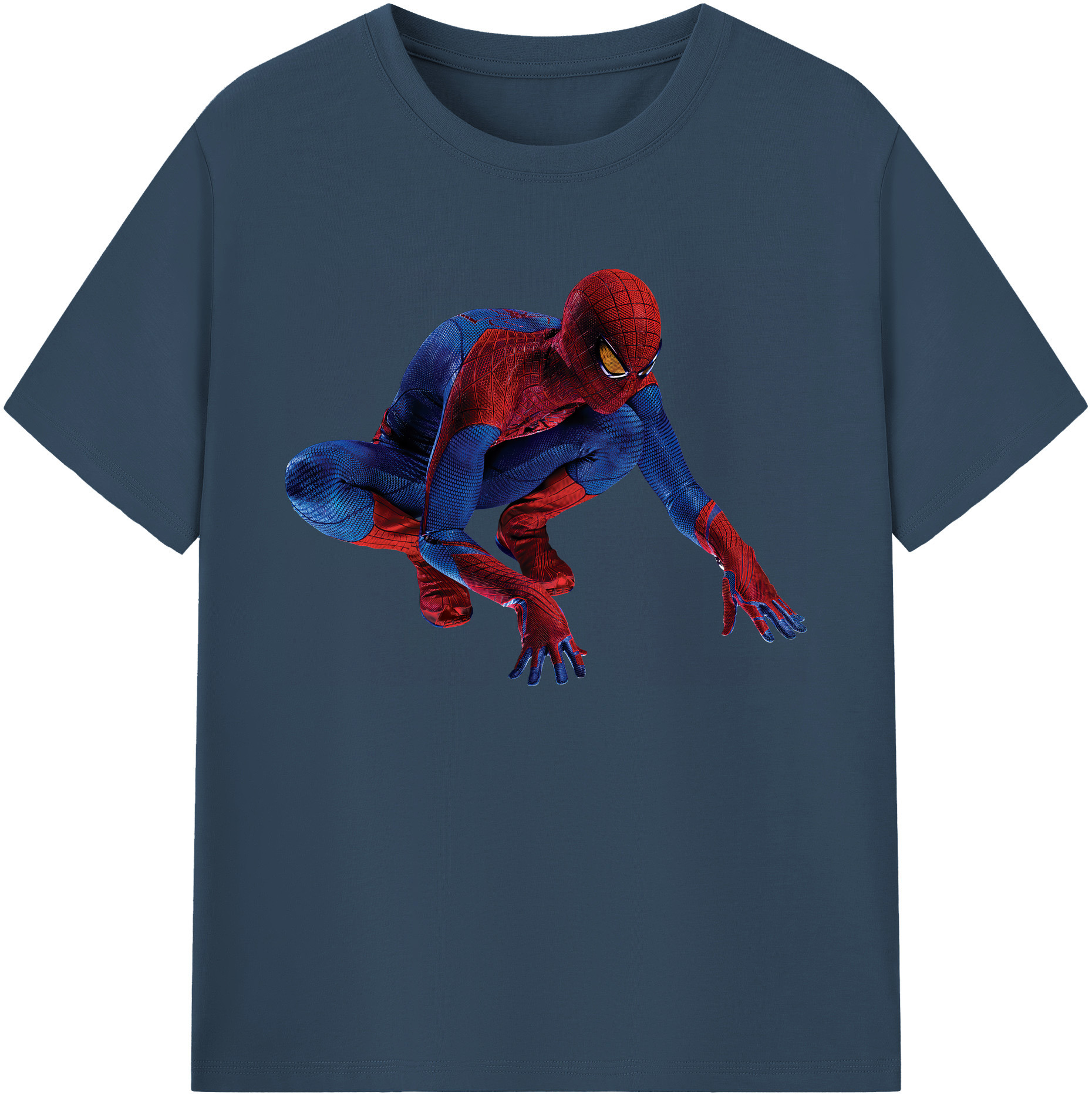 （画像用） Spider Man スパイダーマン 綿100％ メンズ半袖Tシャツ｜肌触りやわらか＆通気性