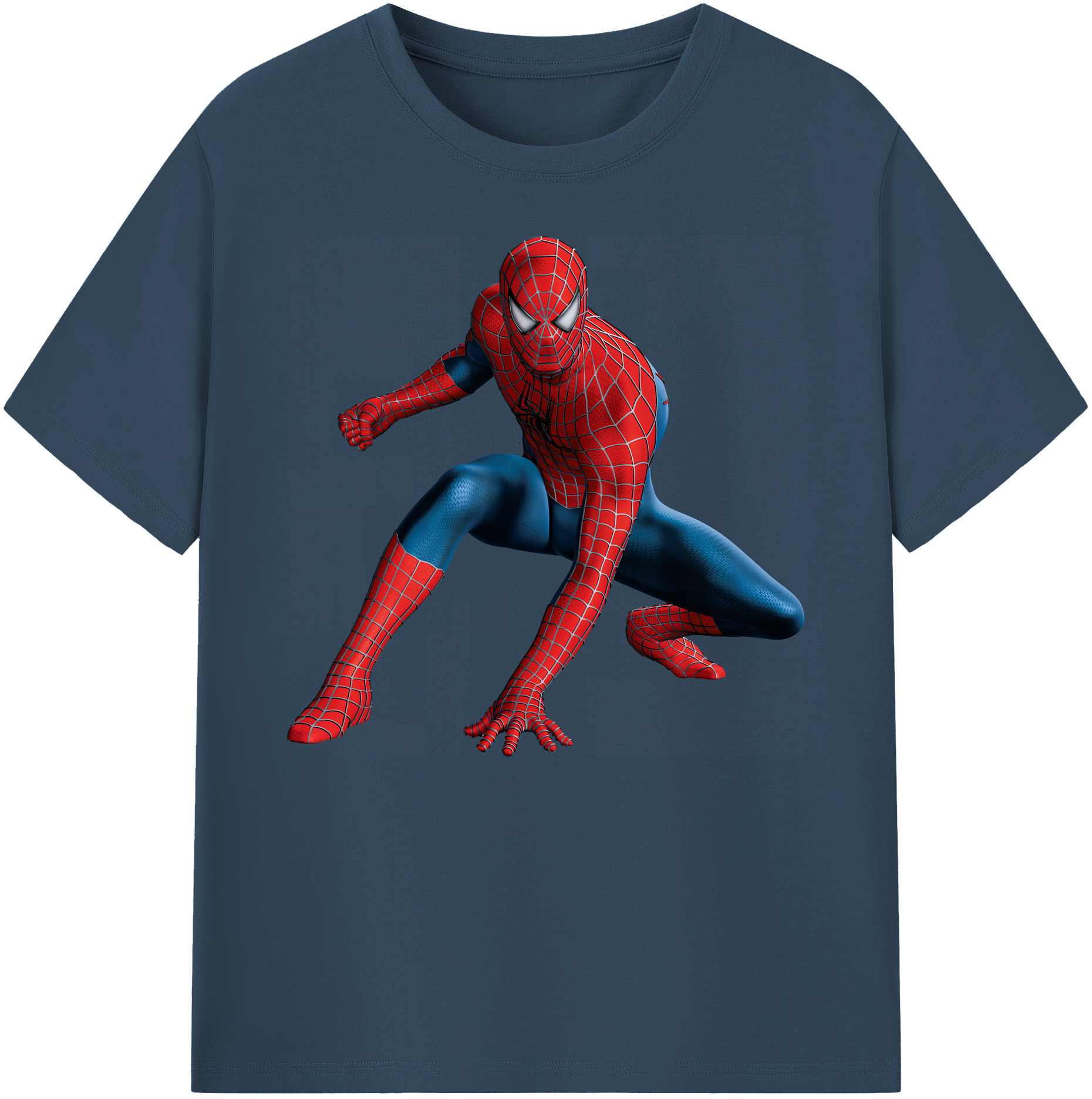 （画像用） Spider Man スパイダーマン 綿100％ メンズ半袖Tシャツ｜肌触りやわらか＆通気性