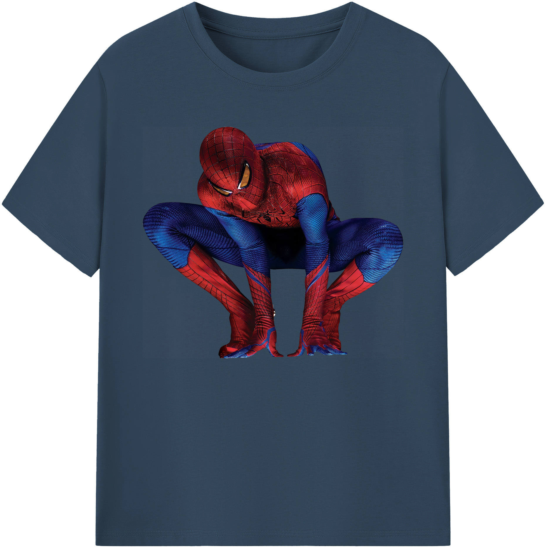 （画像用） Spider Man スパイダーマン 綿100％ メンズ半袖Tシャツ｜肌触りやわらか＆通気性