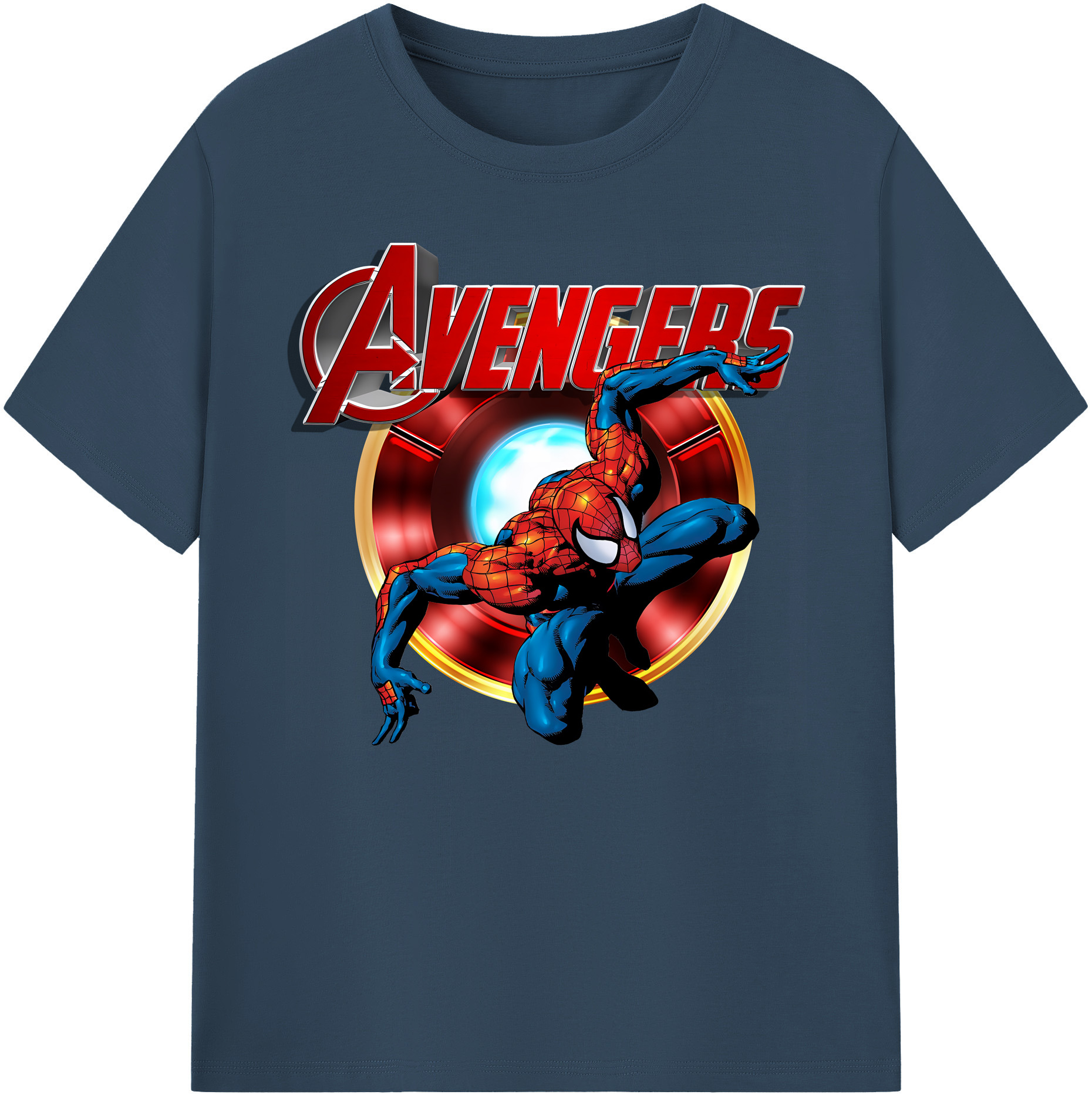 （画像用） Spider Man スパイダーマン 綿100％ メンズ半袖Tシャツ｜肌触りやわらか＆通気性