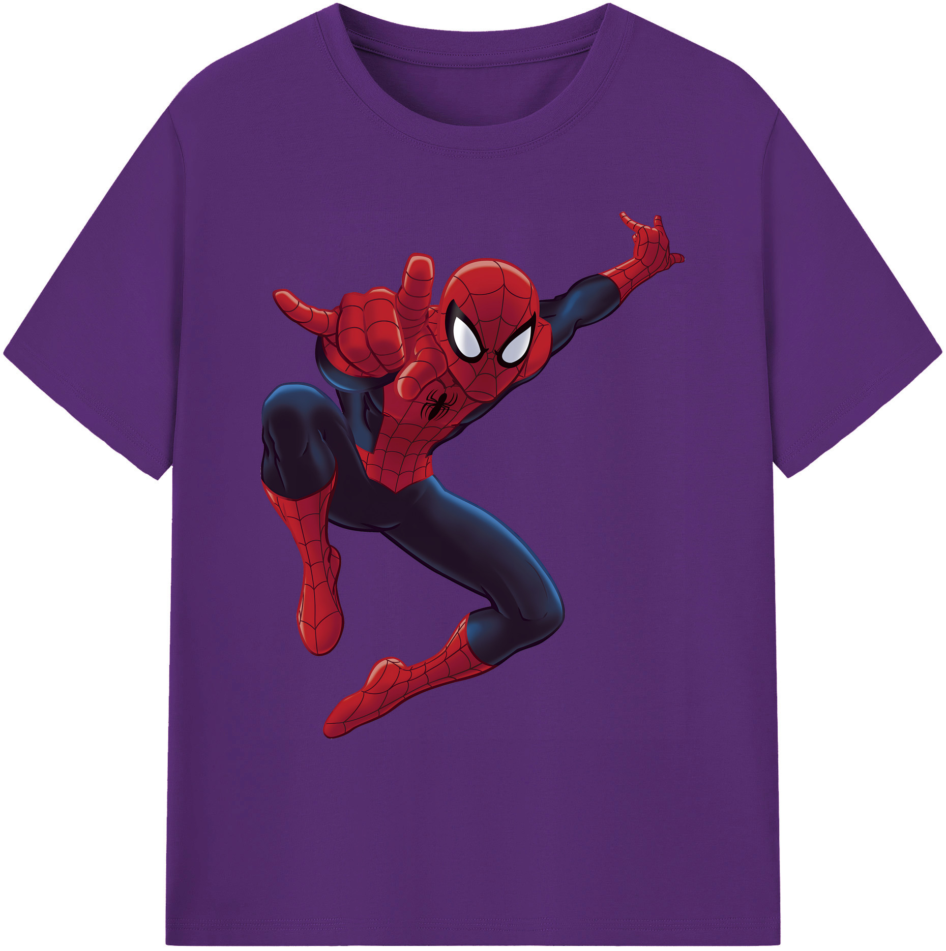 （画像用） Spider Man スパイダーマン 綿100％ メンズ半袖Tシャツ｜肌触りやわらか＆通気性