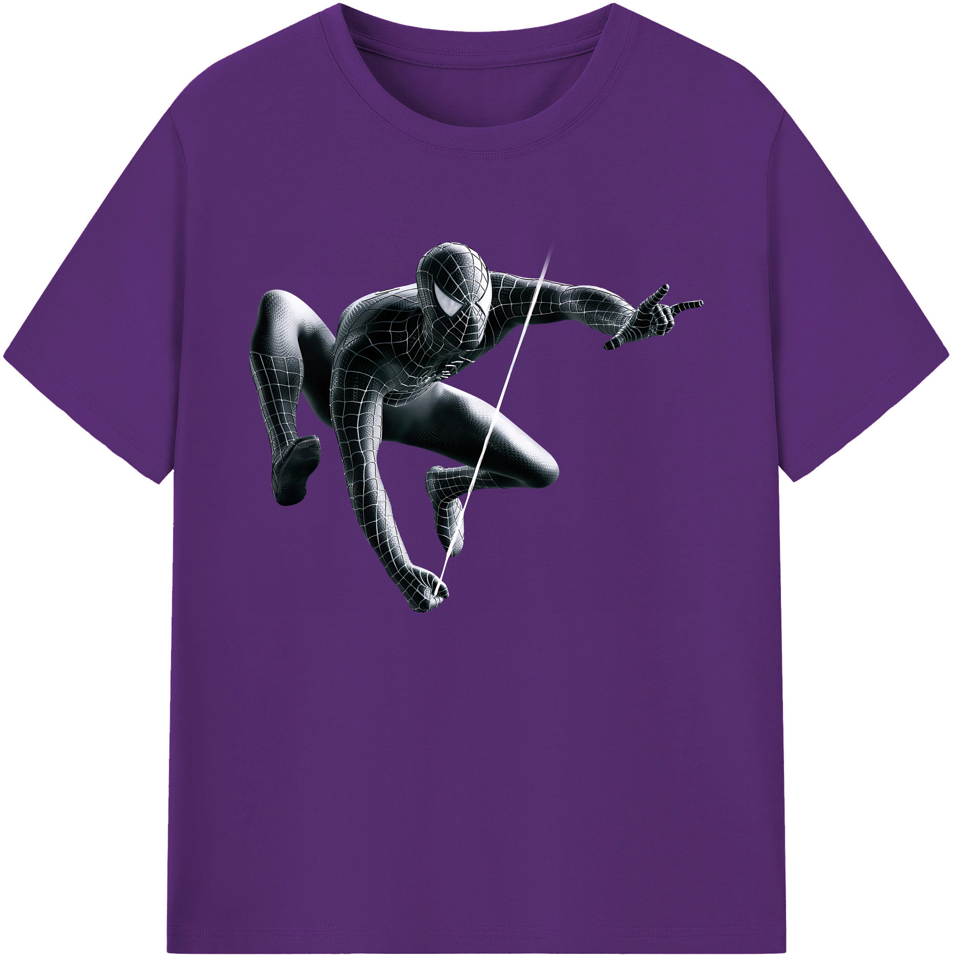 （画像用） Spider Man スパイダーマン 綿100％ メンズ半袖Tシャツ｜肌触りやわらか＆通気性