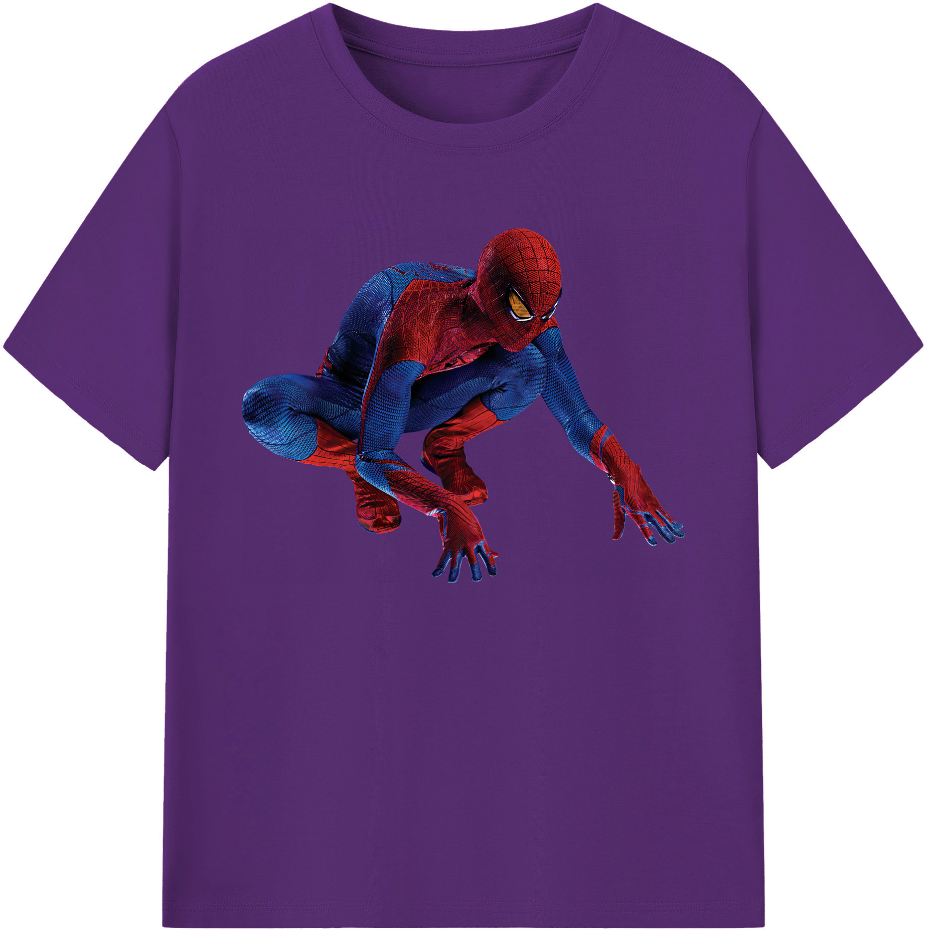 （画像用） Spider Man スパイダーマン 綿100％ メンズ半袖Tシャツ｜肌触りやわらか＆通気性
