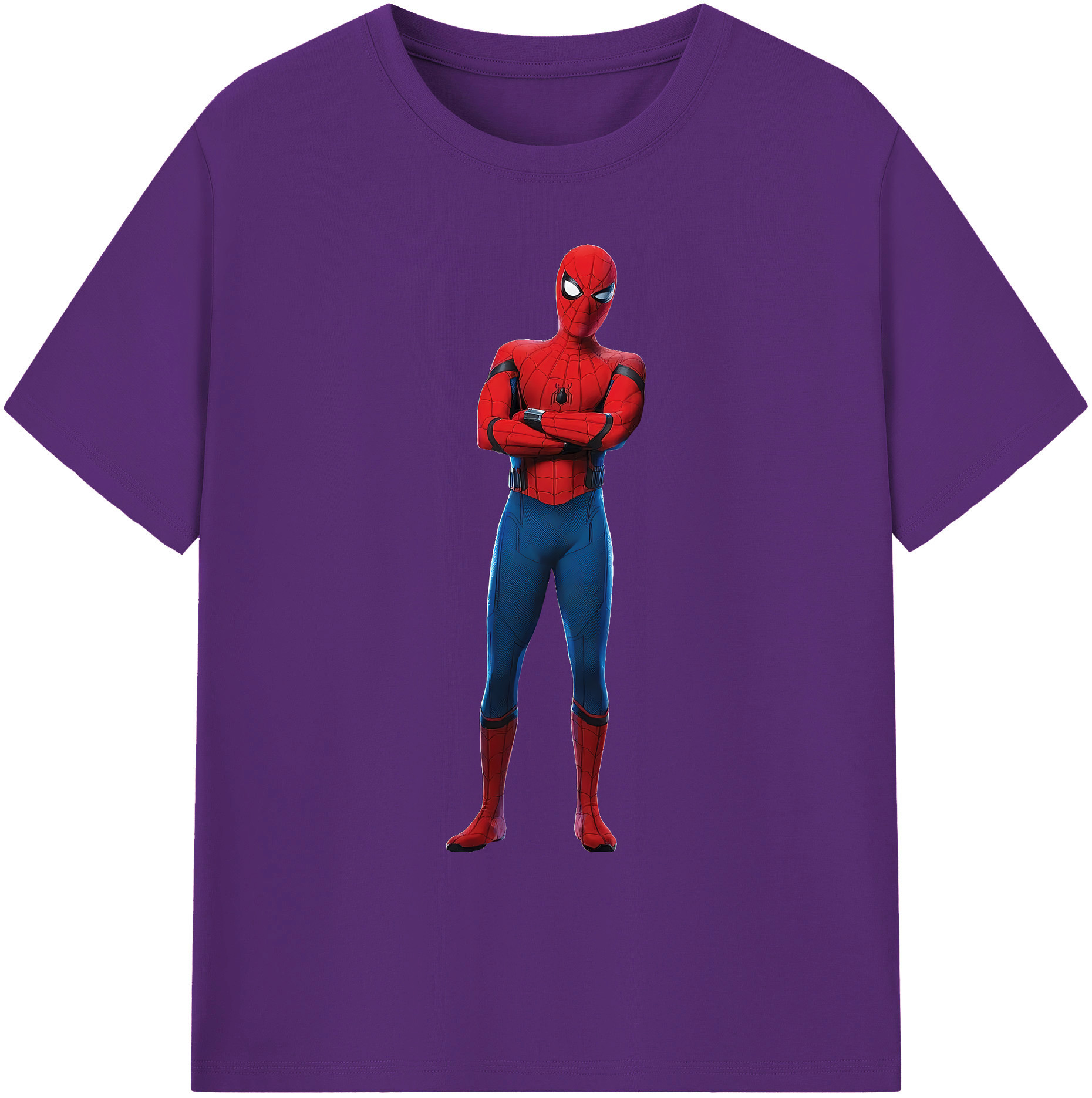 （画像用） Spider Man スパイダーマン 綿100％ メンズ半袖Tシャツ｜肌触りやわらか＆通気性