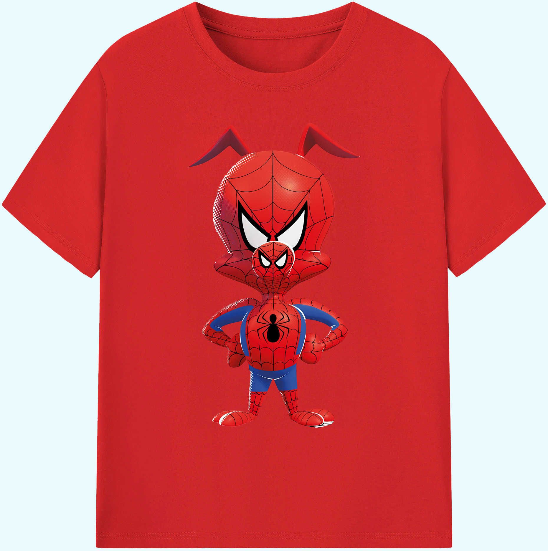 （画像用） Spider Man スパイダーマン 綿100％ メンズ半袖Tシャツ｜肌触りやわらか＆通気性