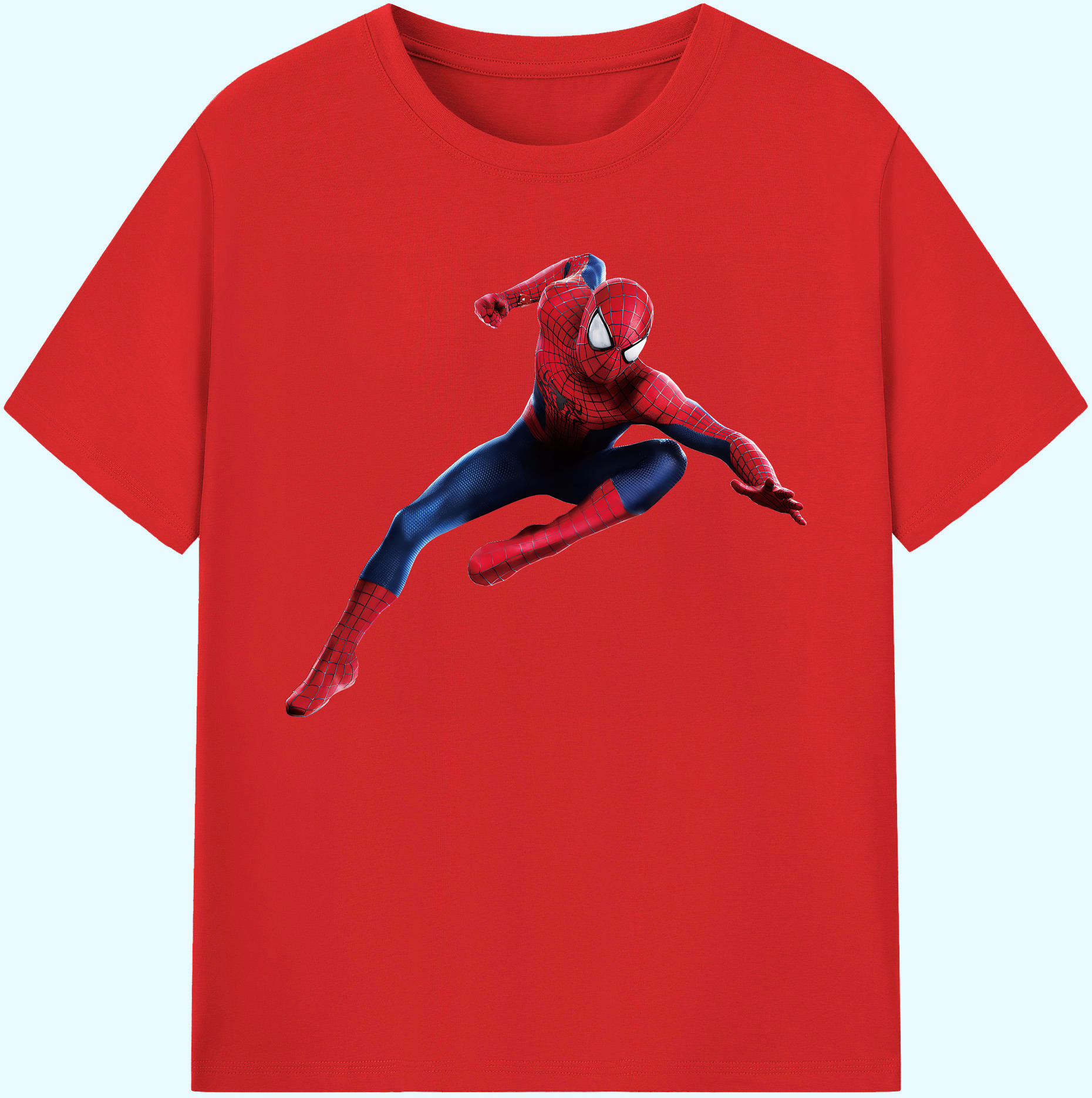 （画像用） Spider Man スパイダーマン 綿100％ メンズ半袖Tシャツ｜肌触りやわらか＆通気性