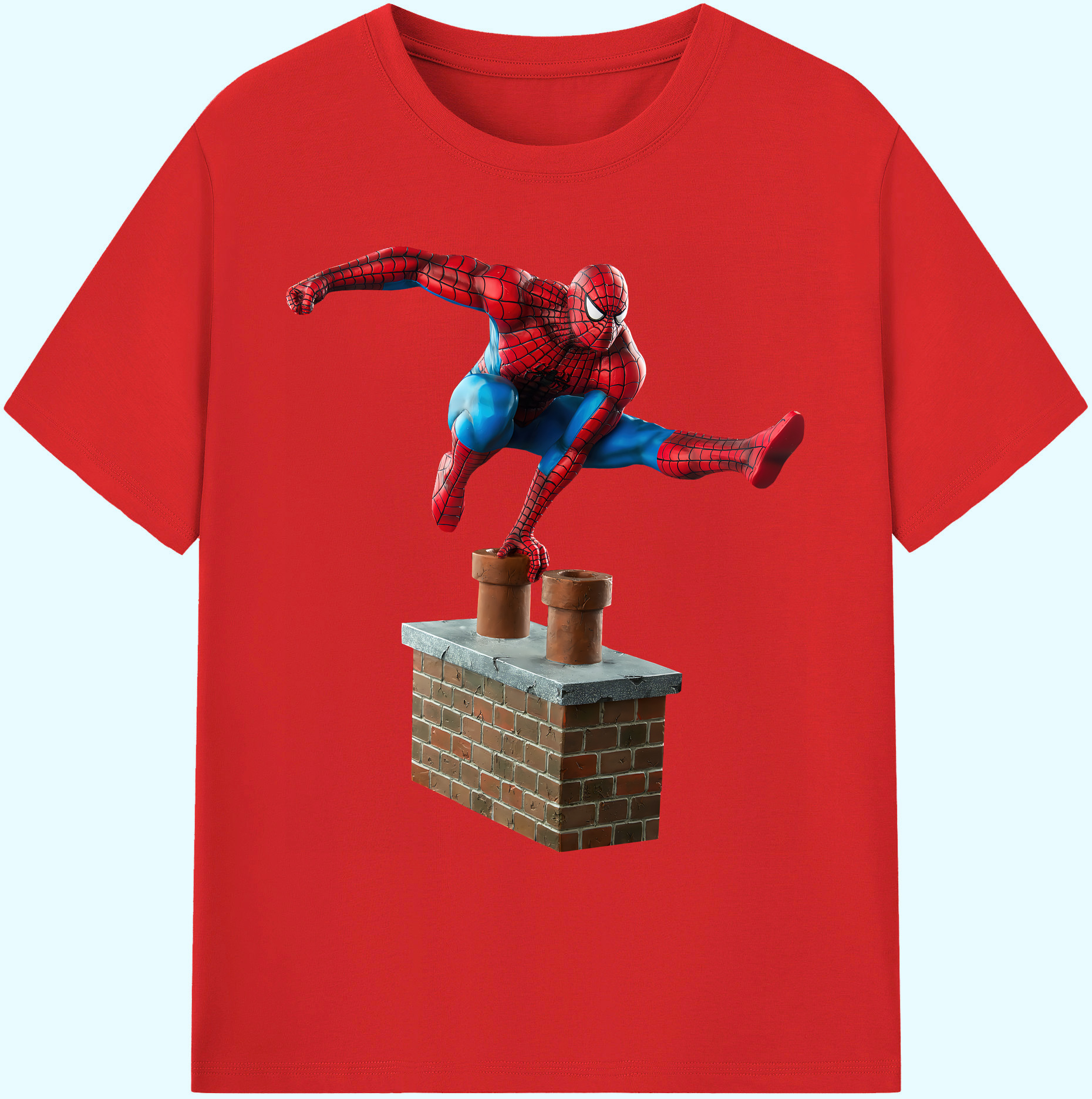 （画像用） Spider Man スパイダーマン 綿100％ メンズ半袖Tシャツ｜肌触りやわらか＆通気性