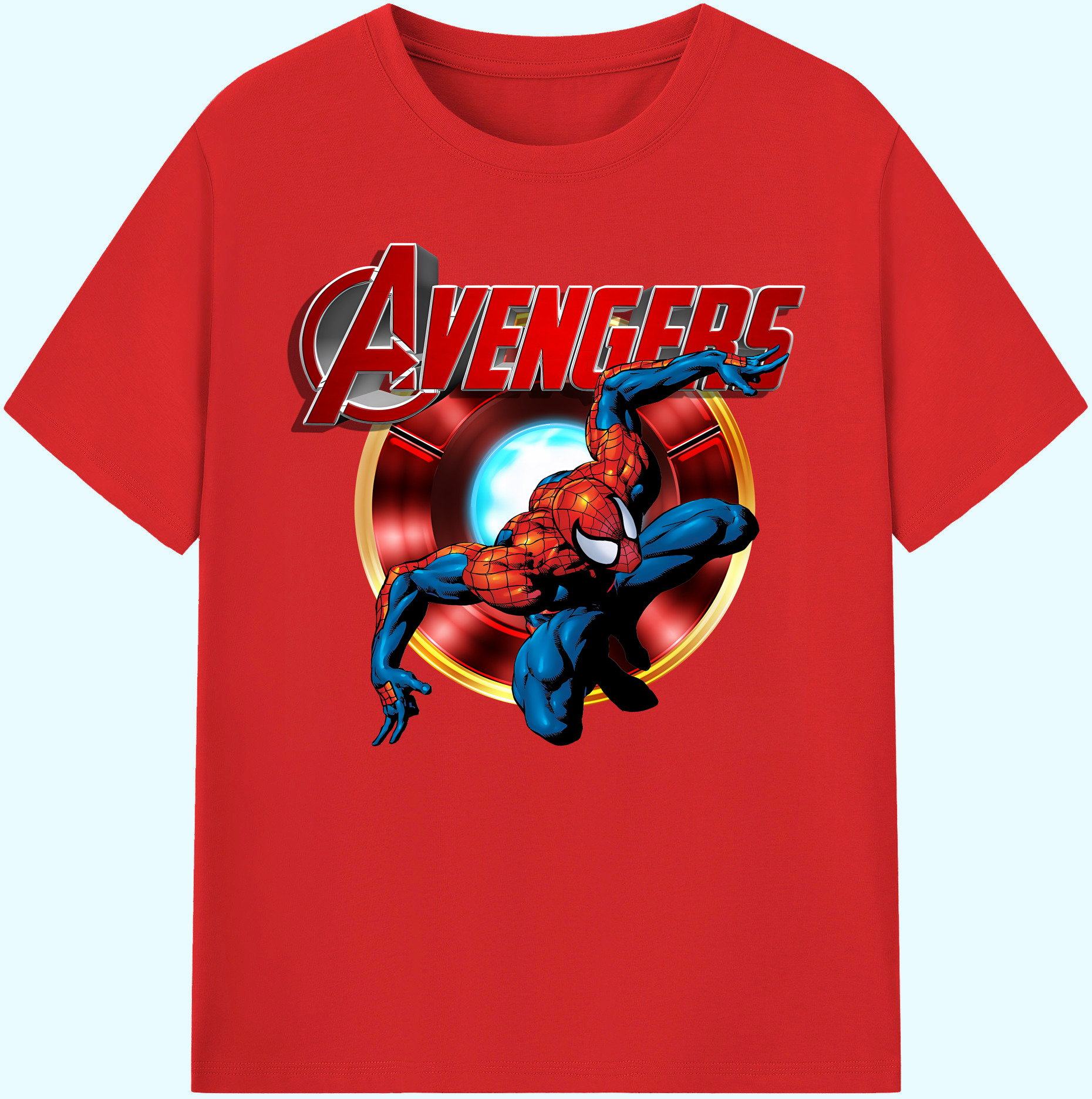 （画像用） Spider Man スパイダーマン 綿100％ メンズ半袖Tシャツ｜肌触りやわらか＆通気性
