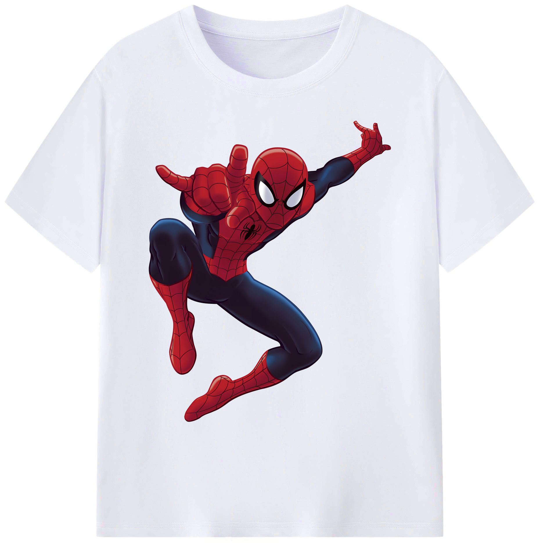 （画像用） Spider Man スパイダーマン 綿100％ メンズ半袖Tシャツ｜肌触りやわらか＆通気性