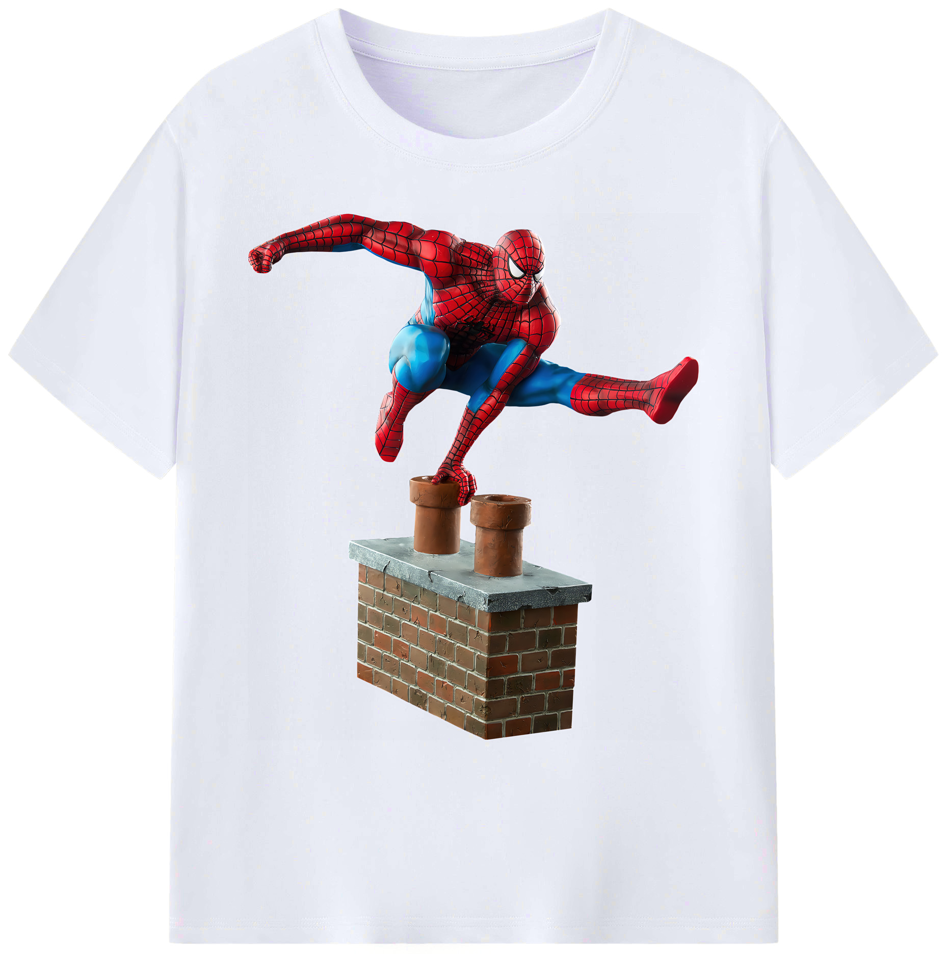 （画像用） Spider Man スパイダーマン 綿100％ メンズ半袖Tシャツ｜肌触りやわらか＆通気性