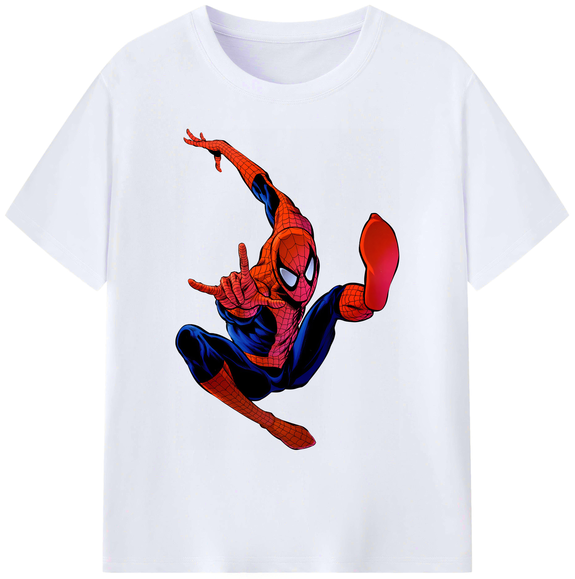 （画像用） Spider Man スパイダーマン 綿100％ メンズ半袖Tシャツ｜肌触りやわらか＆通気性