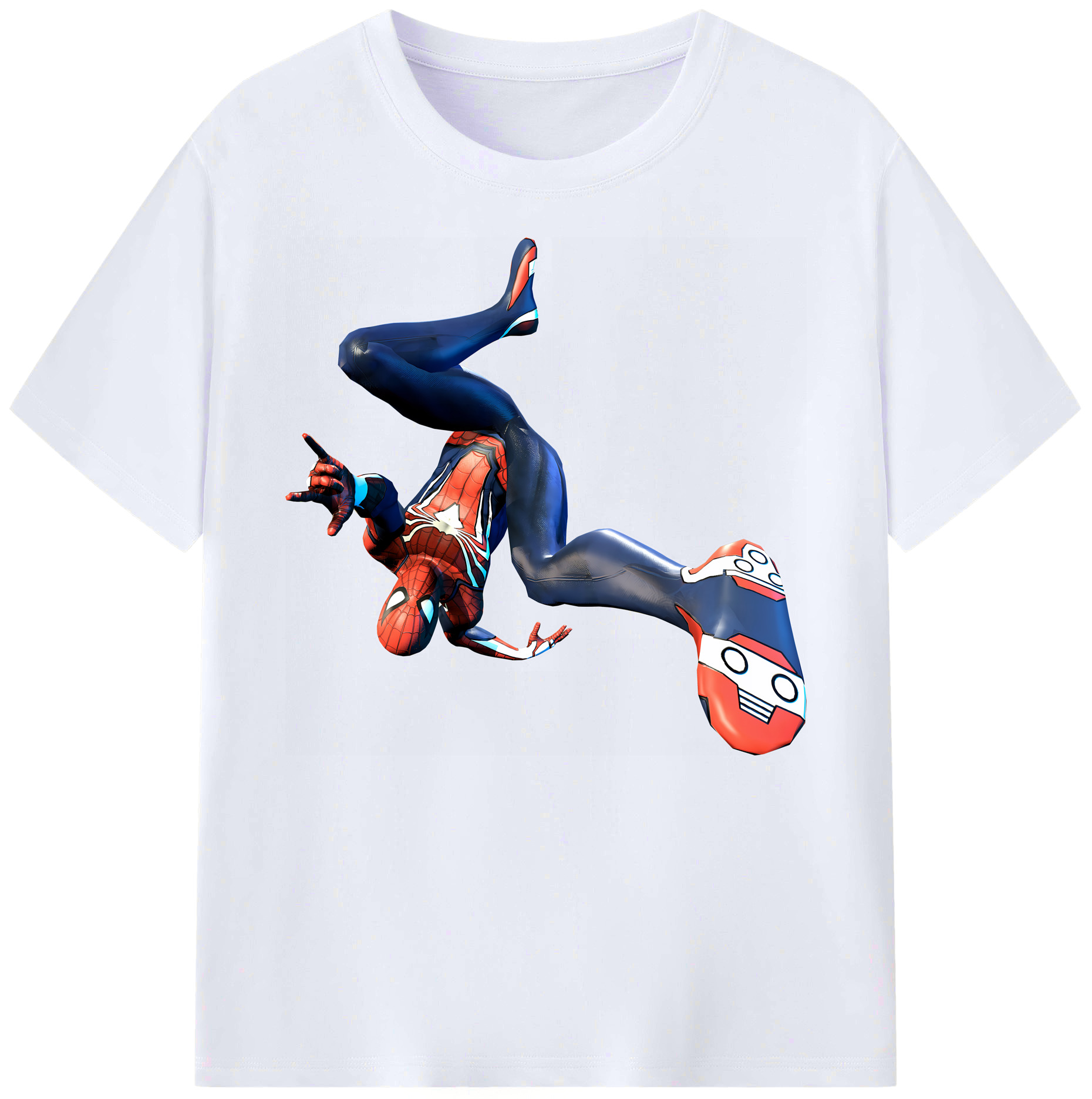 （画像用） Spider Man スパイダーマン 綿100％ メンズ半袖Tシャツ｜肌触りやわらか＆通気性