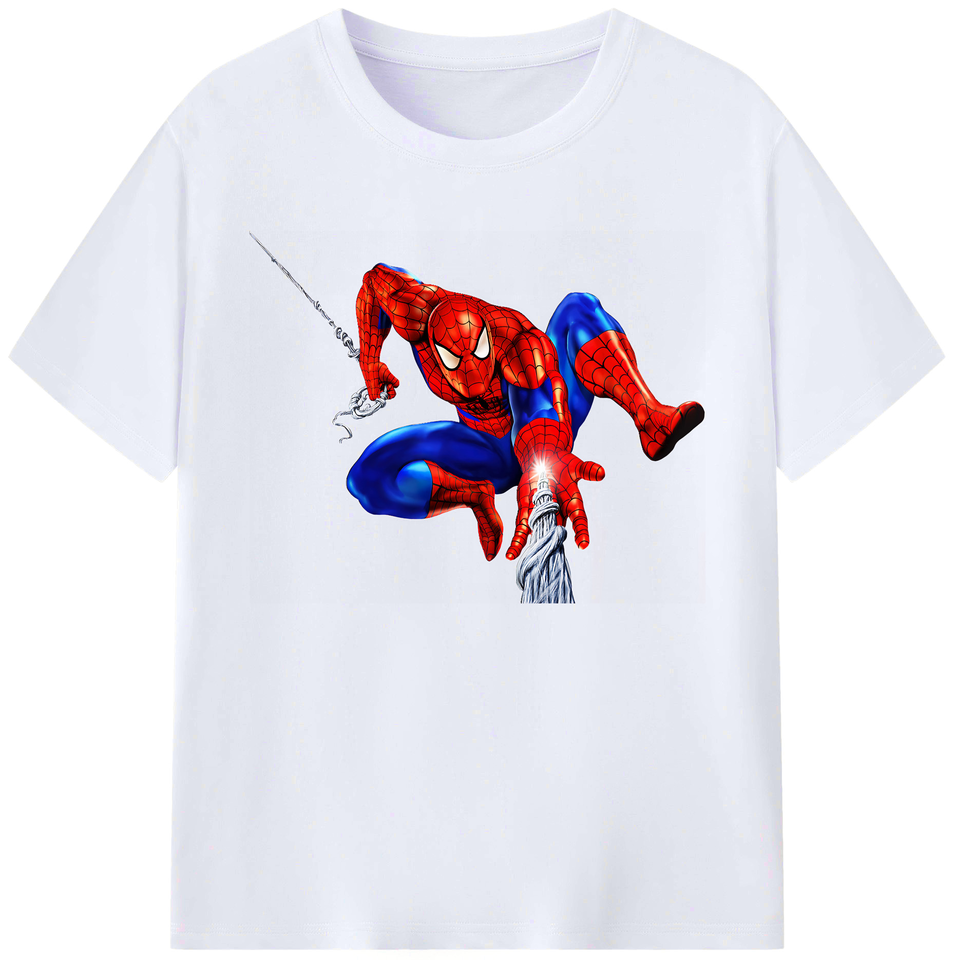（画像用） Spider Man スパイダーマン 綿100％ メンズ半袖Tシャツ｜肌触りやわらか＆通気性