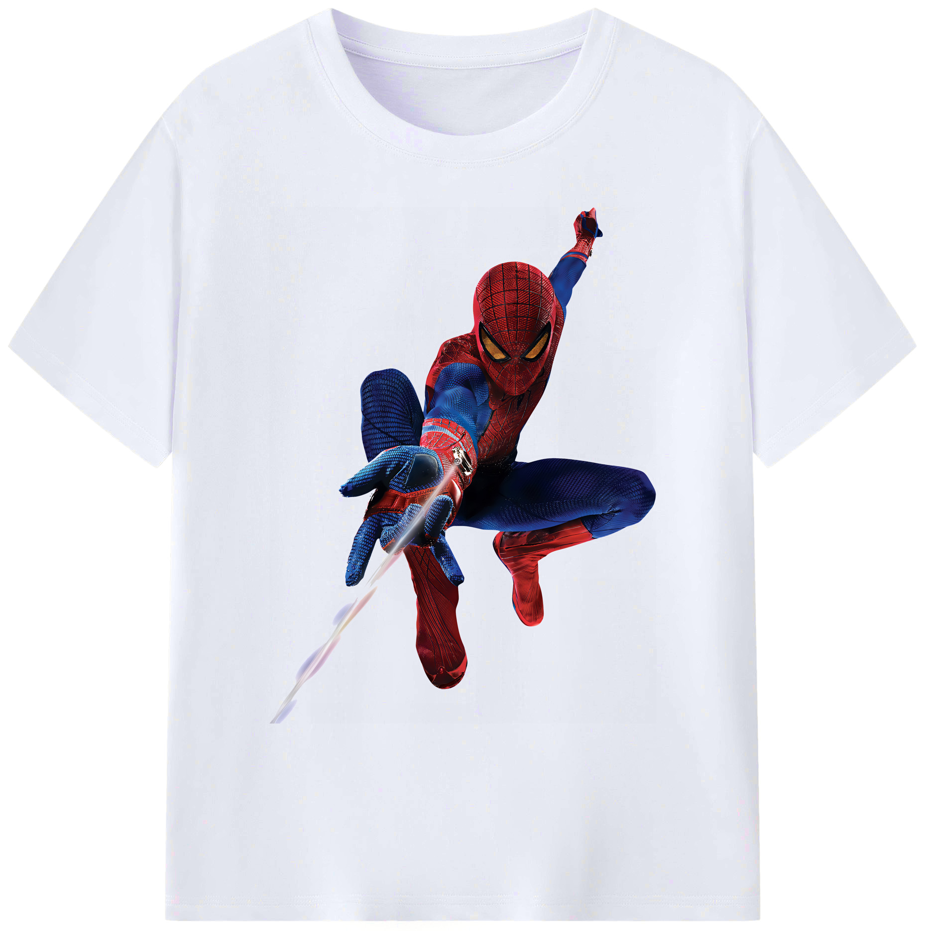 （画像用） Spider Man スパイダーマン 綿100％ メンズ半袖Tシャツ｜肌触りやわらか＆通気性
