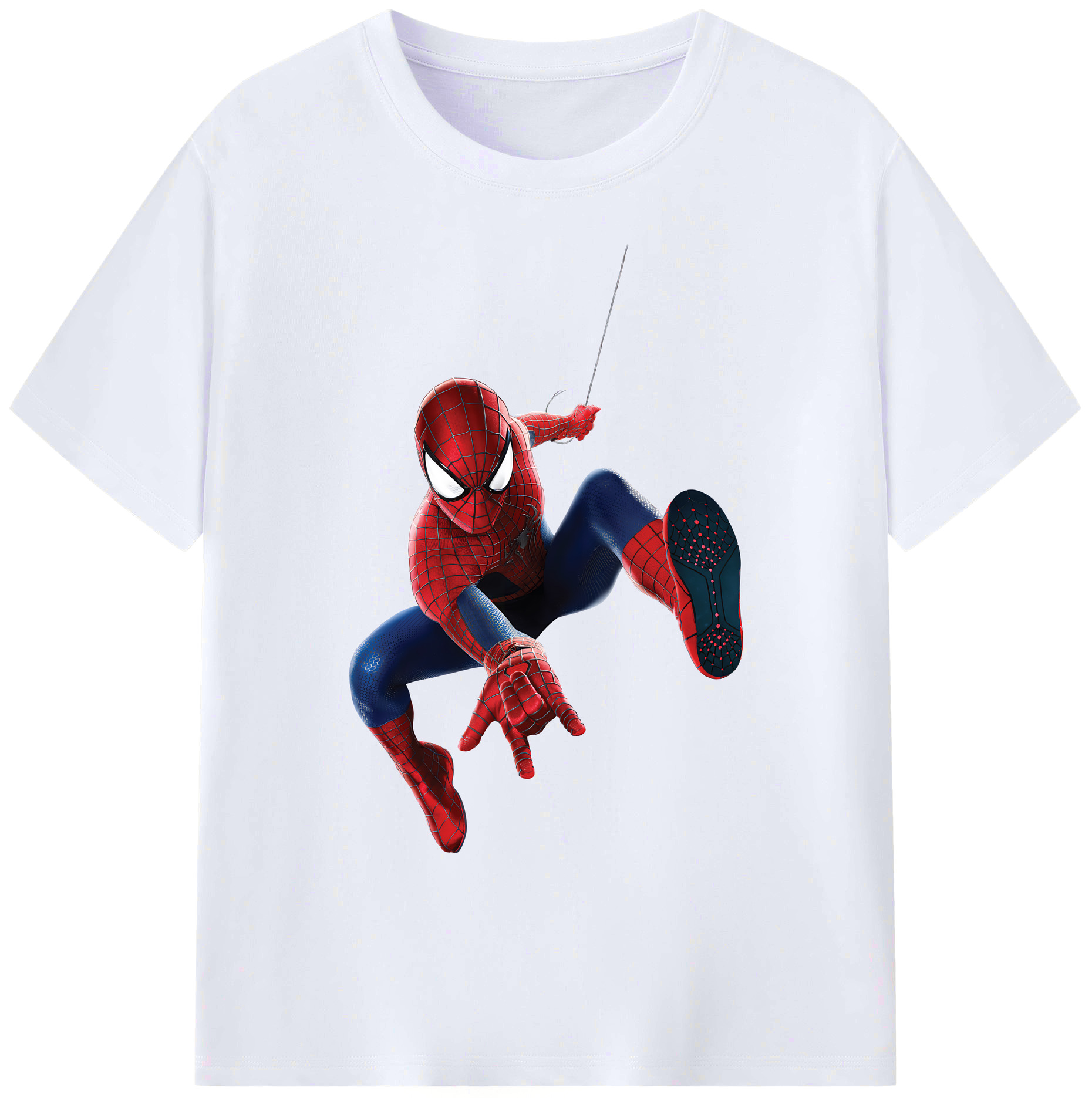 （画像用） Spider Man スパイダーマン 綿100％ メンズ半袖Tシャツ｜肌触りやわらか＆通気性