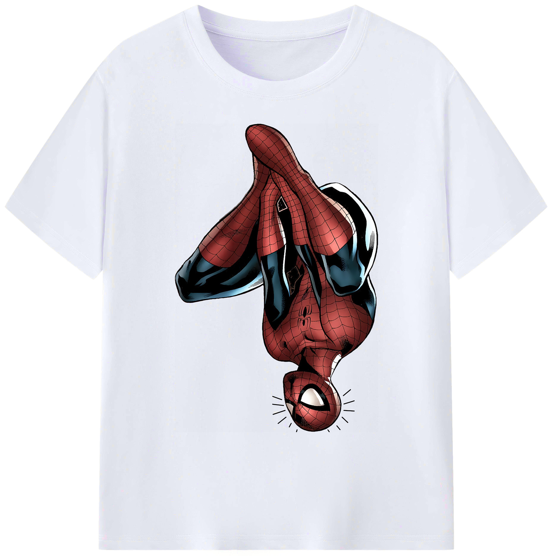 （画像用） Spider Man スパイダーマン 綿100％ メンズ半袖Tシャツ｜肌触りやわらか＆通気性