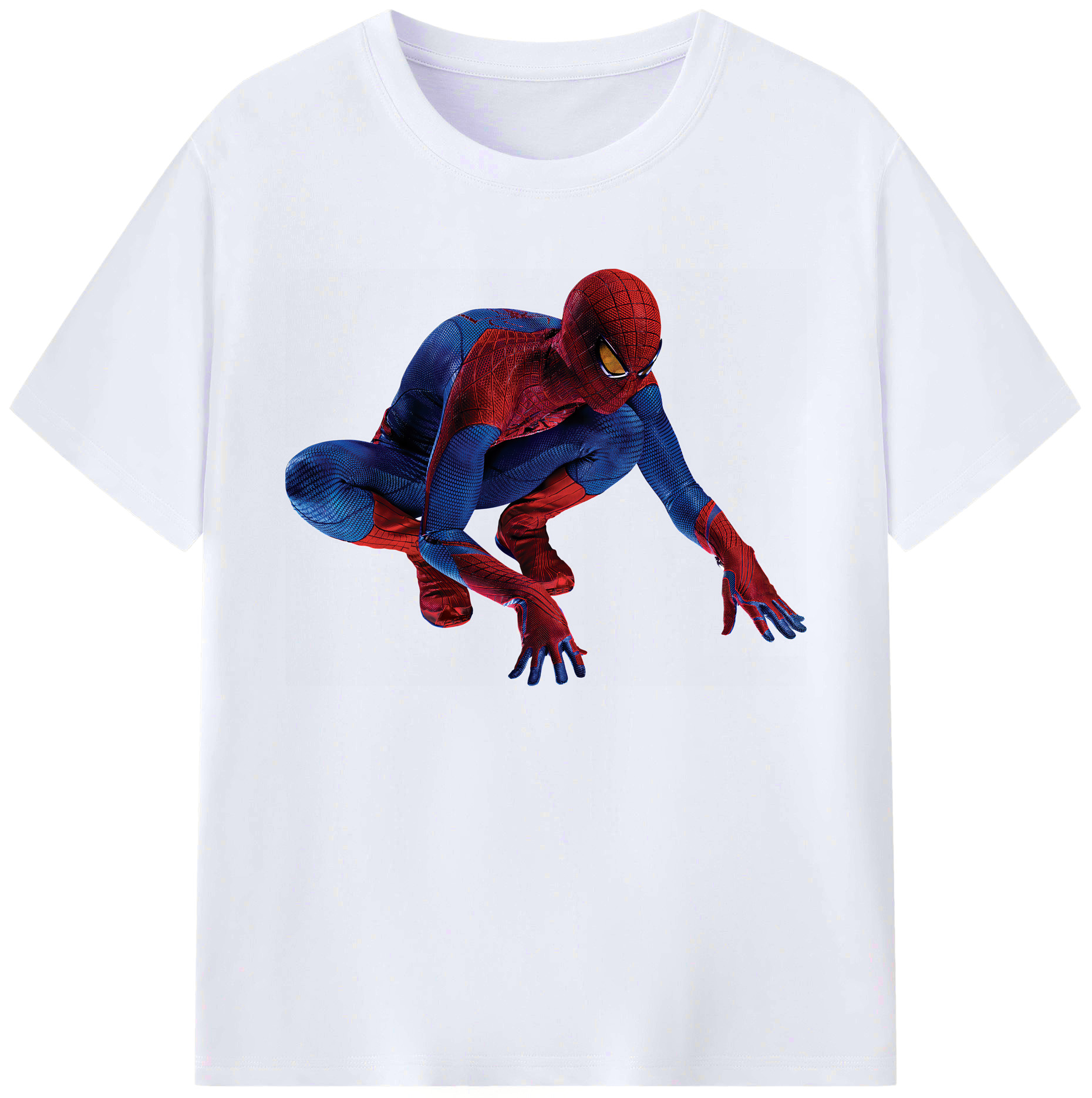 （画像用） Spider Man スパイダーマン 綿100％ メンズ半袖Tシャツ｜肌触りやわらか＆通気性