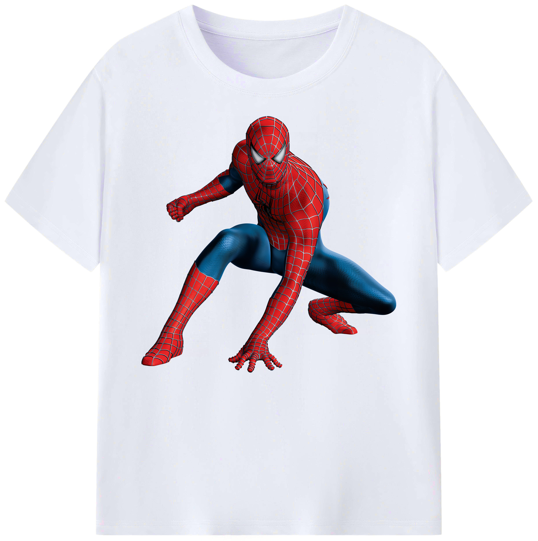 （画像用） Spider Man スパイダーマン 綿100％ メンズ半袖Tシャツ｜肌触りやわらか＆通気性