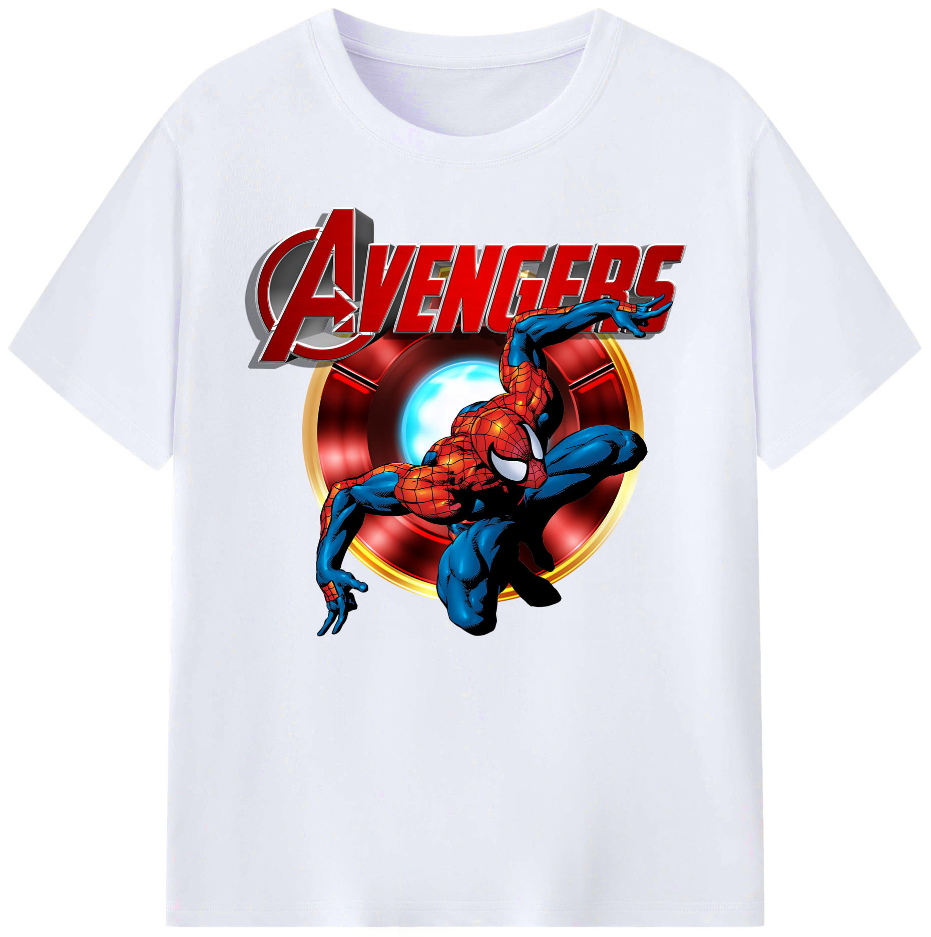 （画像用） Spider Man スパイダーマン 綿100％ メンズ半袖Tシャツ｜肌触りやわらか＆通気性