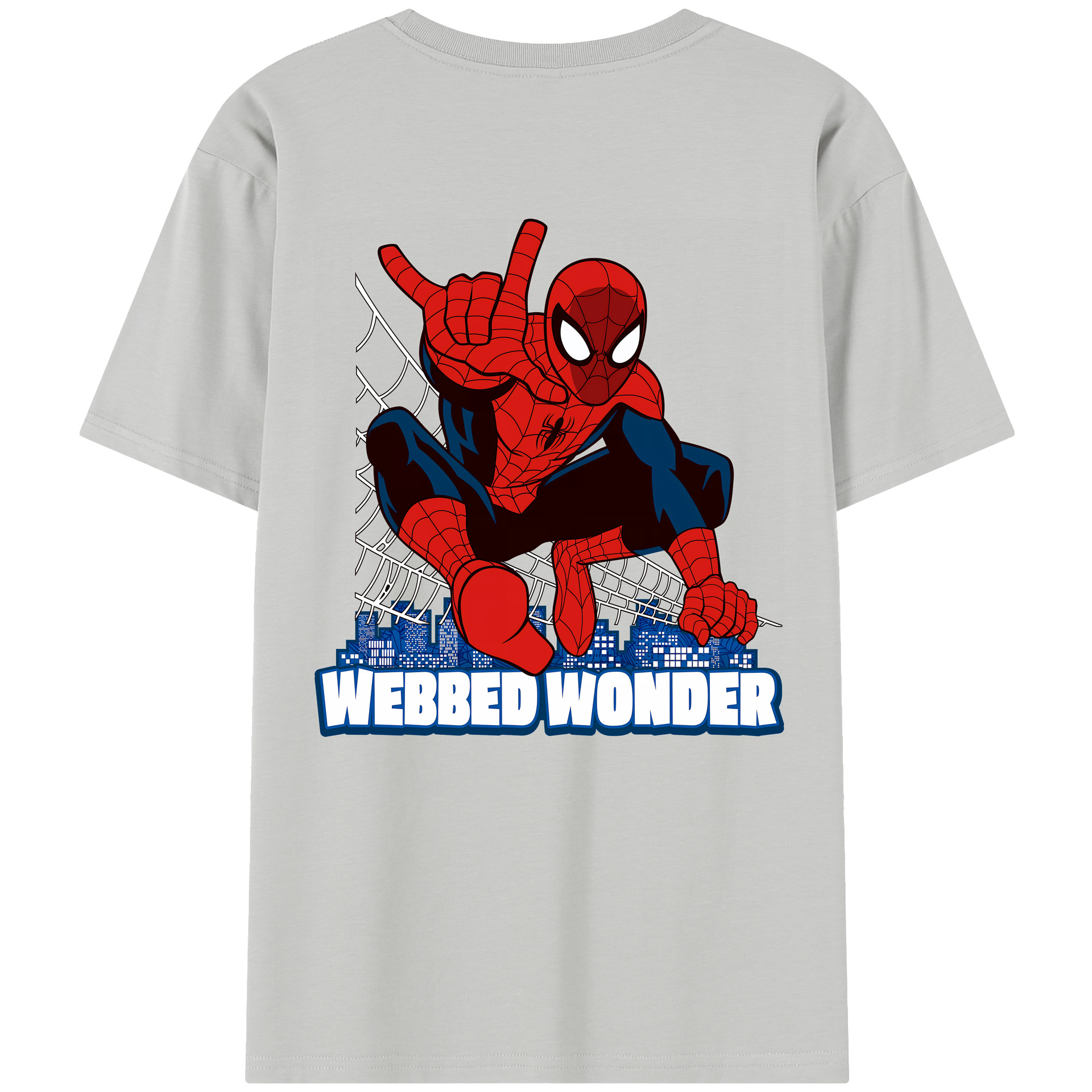 （画像用） Spider Man スパイダーマン レディース半袖Tシャツ(バックプリント)