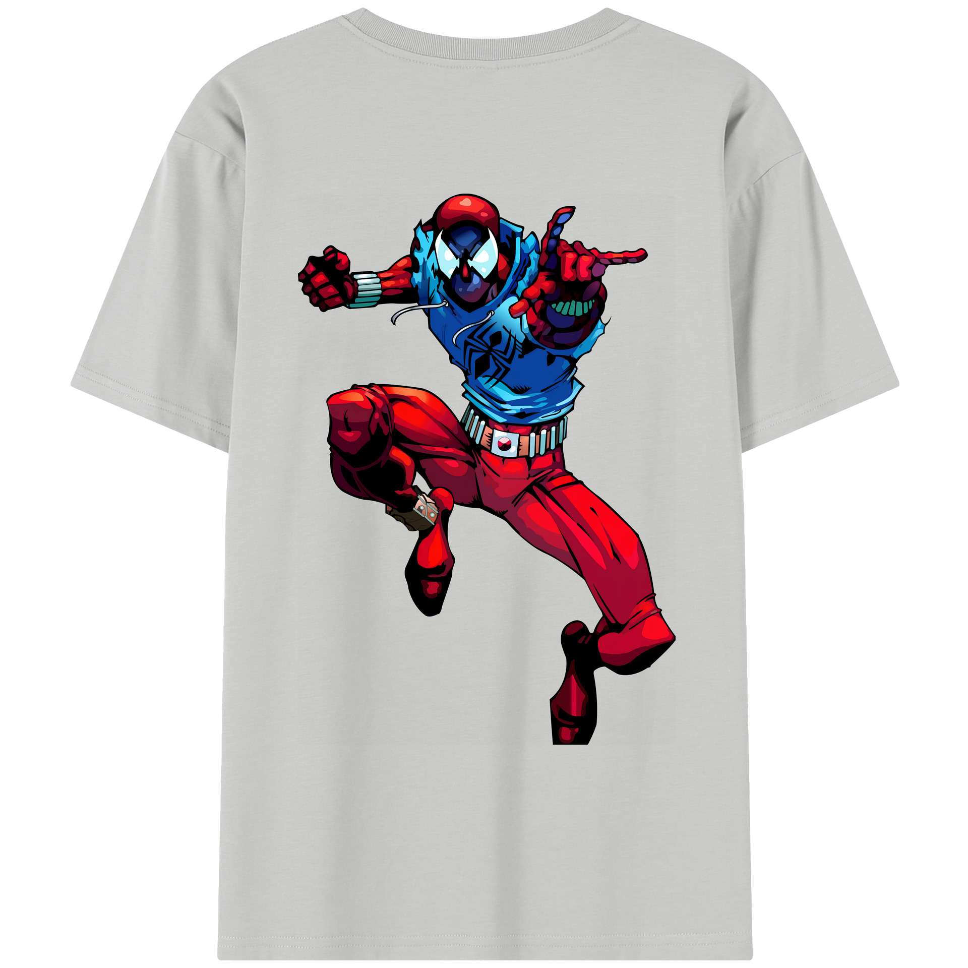 （画像用） Spider Man スパイダーマン レディース半袖Tシャツ(バックプリント)