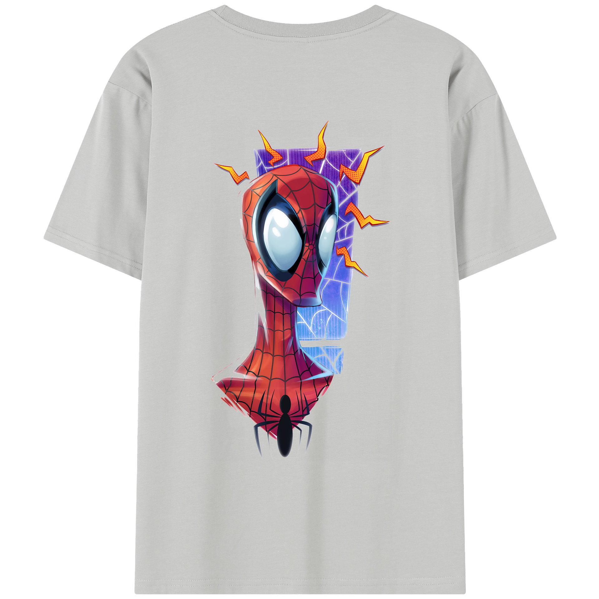 （画像用） Spider Man スパイダーマン レディース半袖Tシャツ(バックプリント)