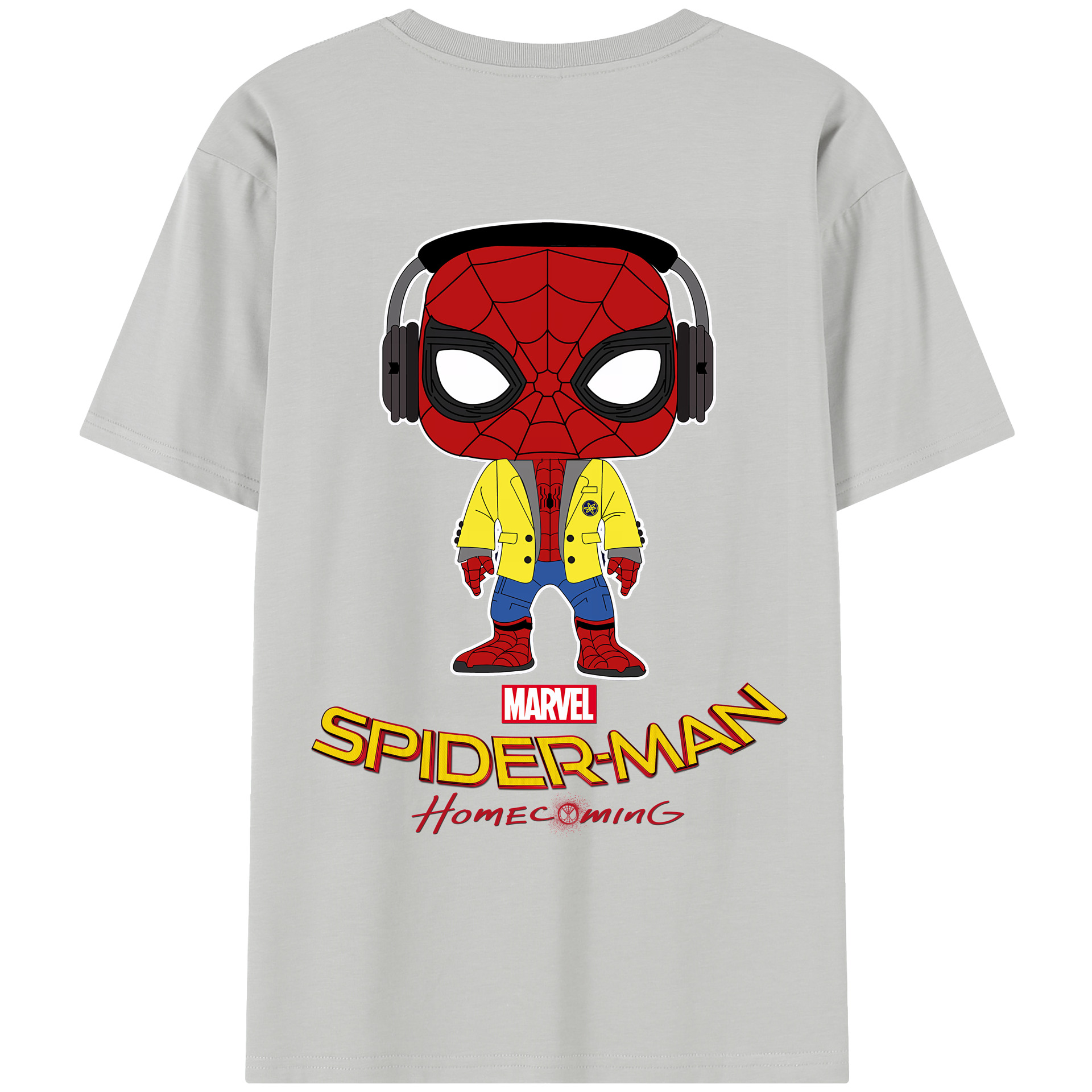 （画像用） Spider Man スパイダーマン レディース半袖Tシャツ(バックプリント)