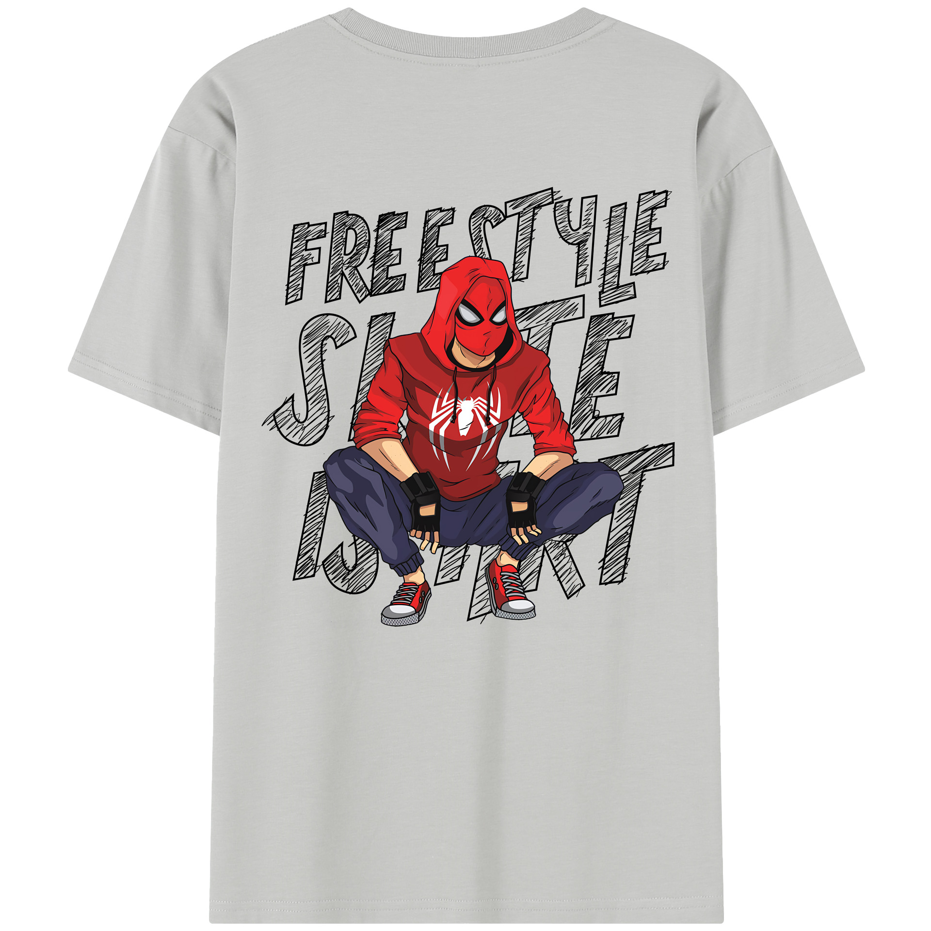 （画像用） Spider Man スパイダーマン レディース半袖Tシャツ(バックプリント)