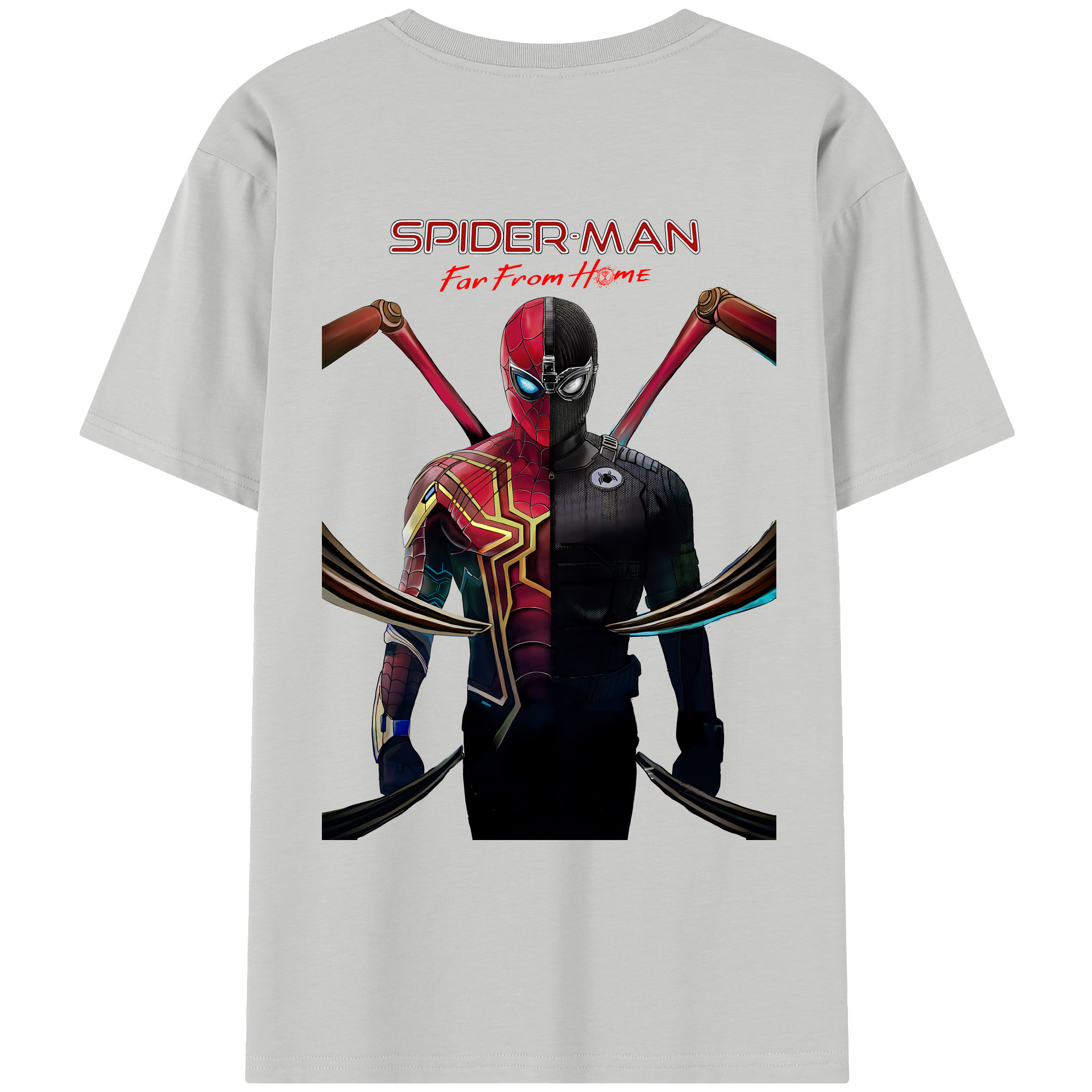 （画像用） Spider Man スパイダーマン レディース半袖Tシャツ(バックプリント)